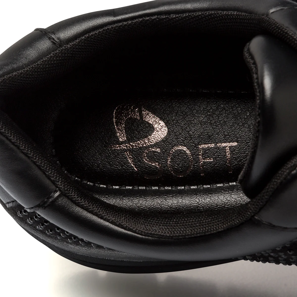 Scarpe comfort nere da donna con strass P Soft - Image 2