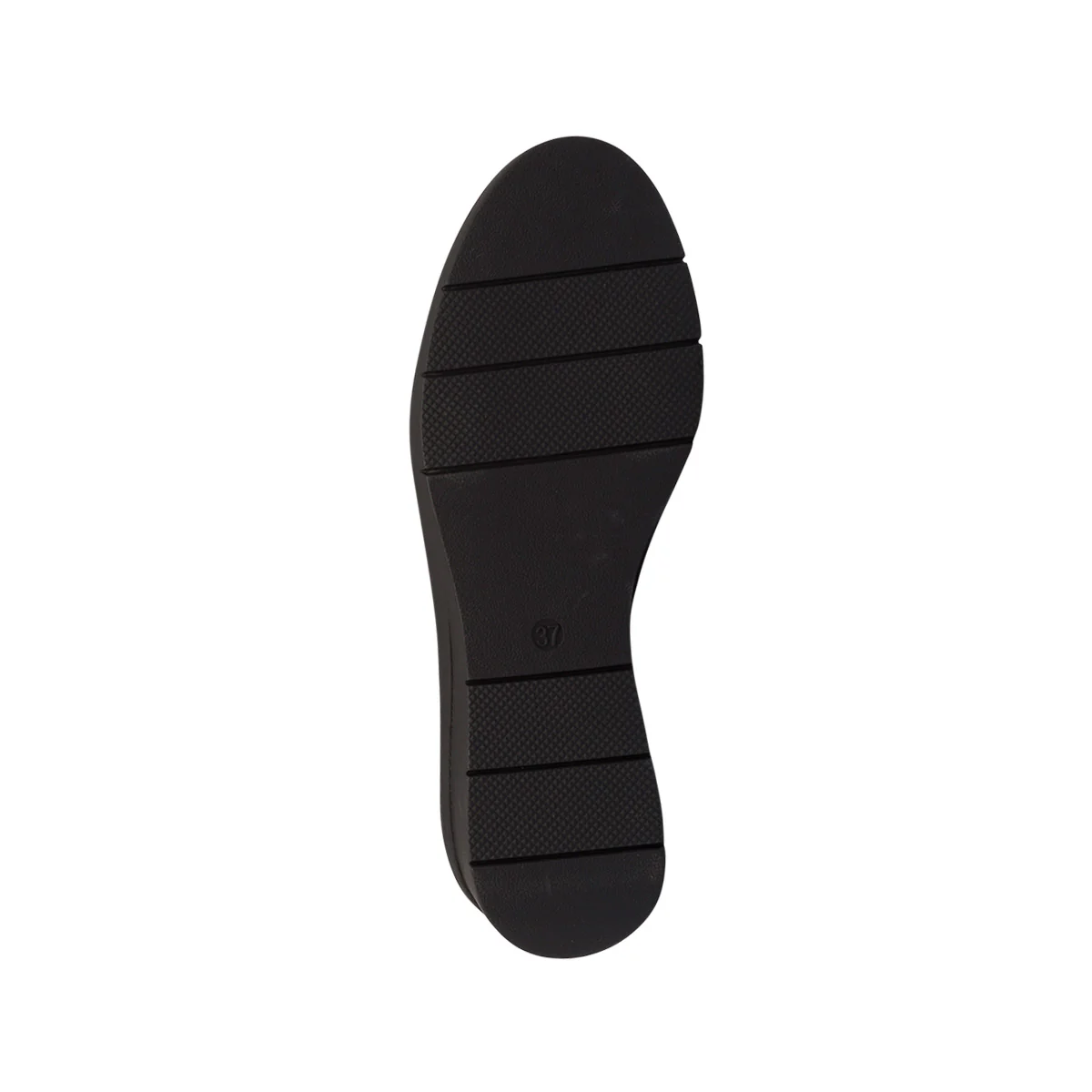 Scarpe comfort nere da donna con strass, zip laterale e zeppa P Soft - Image 4