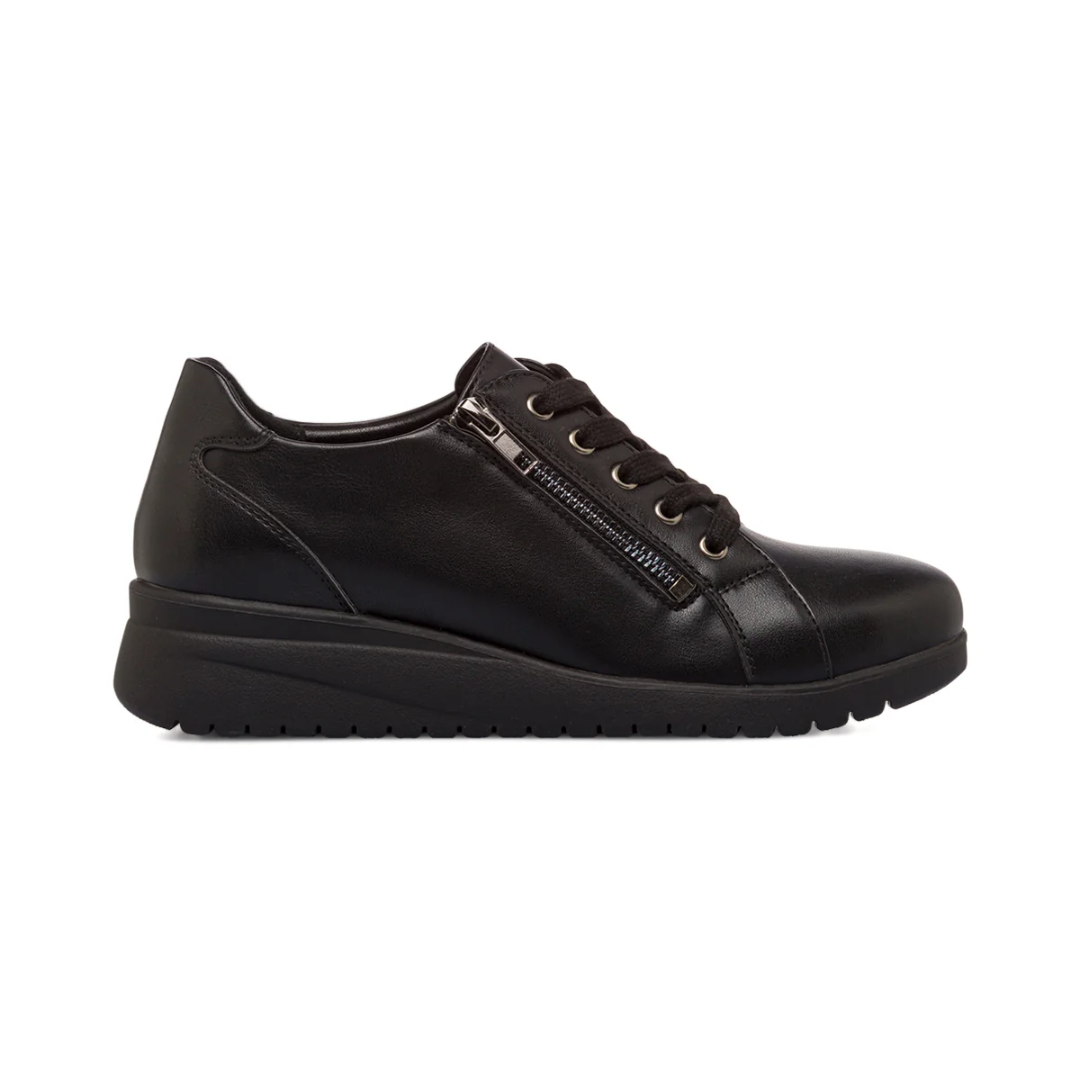 Scarpe comfort nere da Donna con zip P Soft