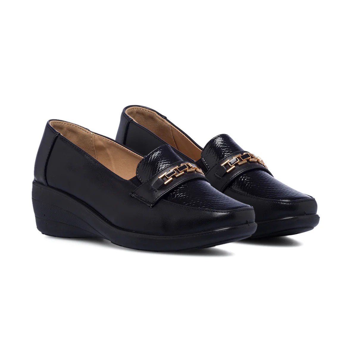 Scarpe comfort nere da donna P Soft - Image 4