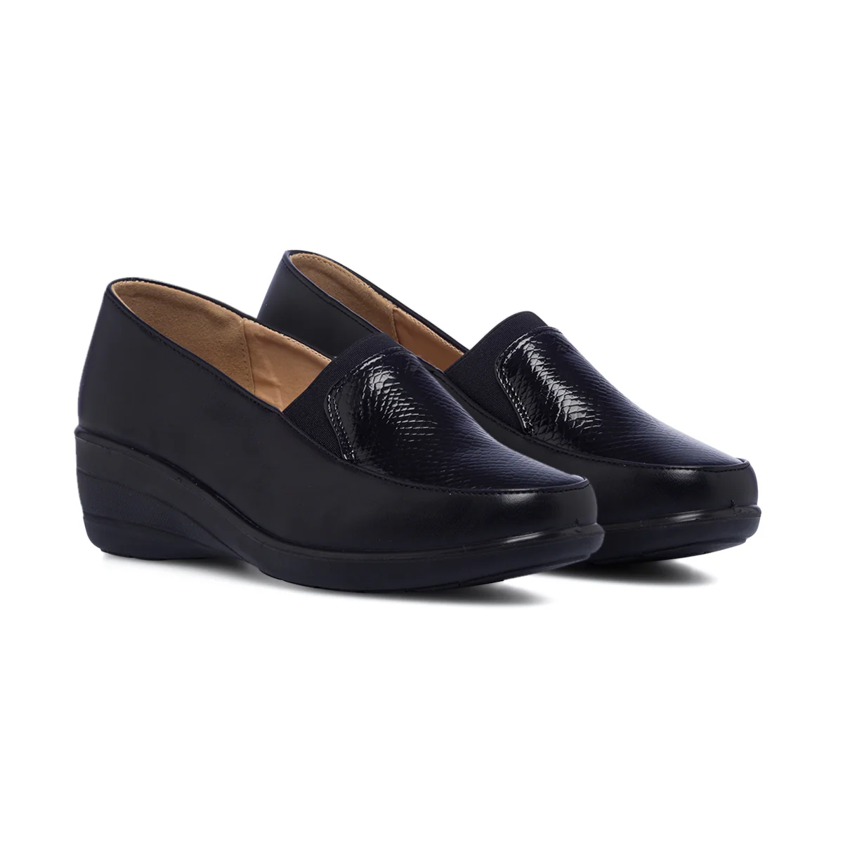Scarpe comfort nere da donna P Soft - Image 4
