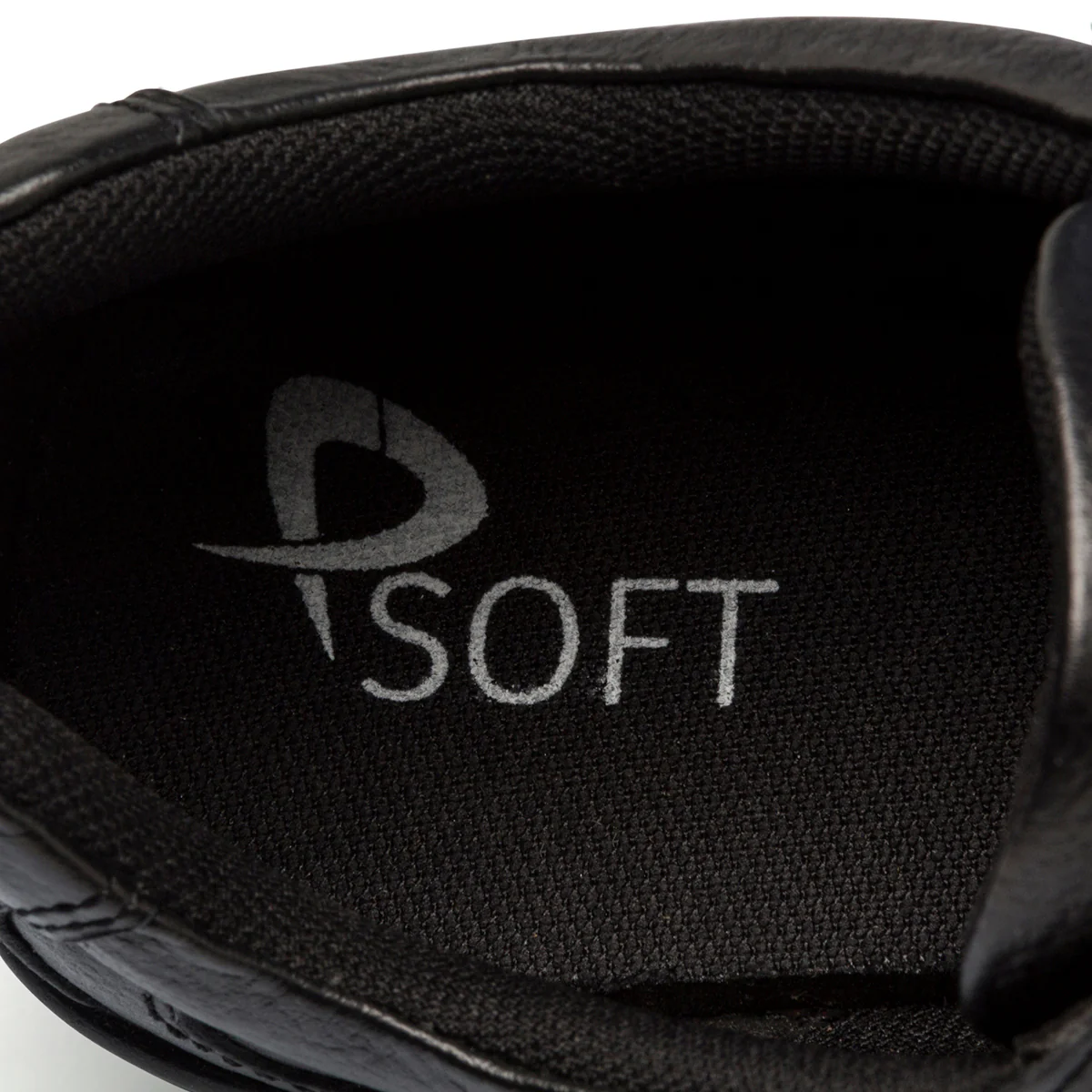 Scarpe comfort nere da uomo in pelle P Soft - Image 2