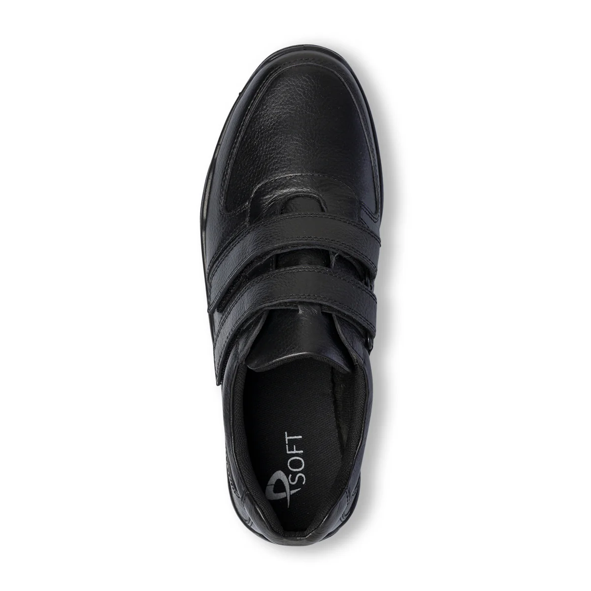 Scarpe comfort nere da uomo in pelle P Soft - Image 9