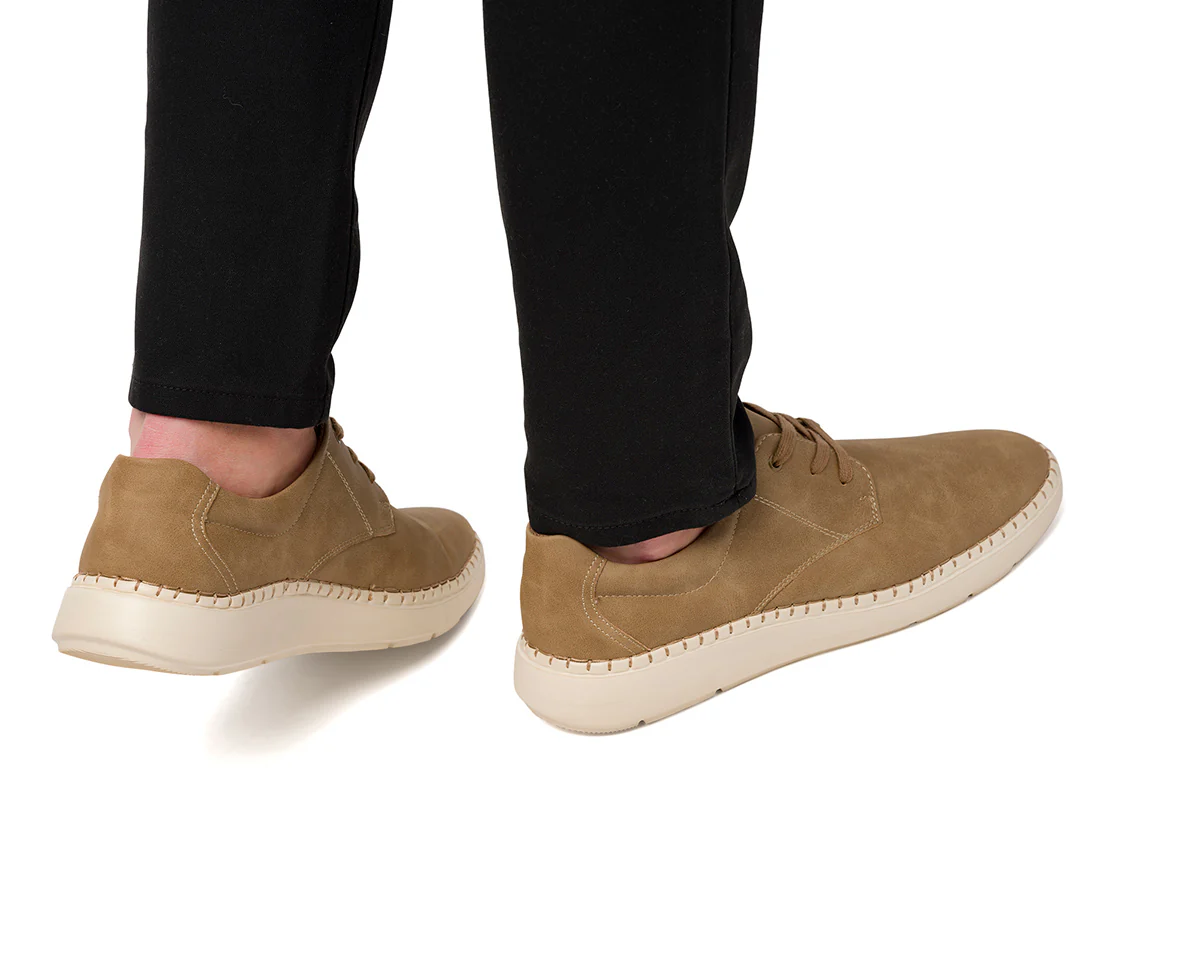 Scarpe comfort taupe da uomo P Soft - Image 2