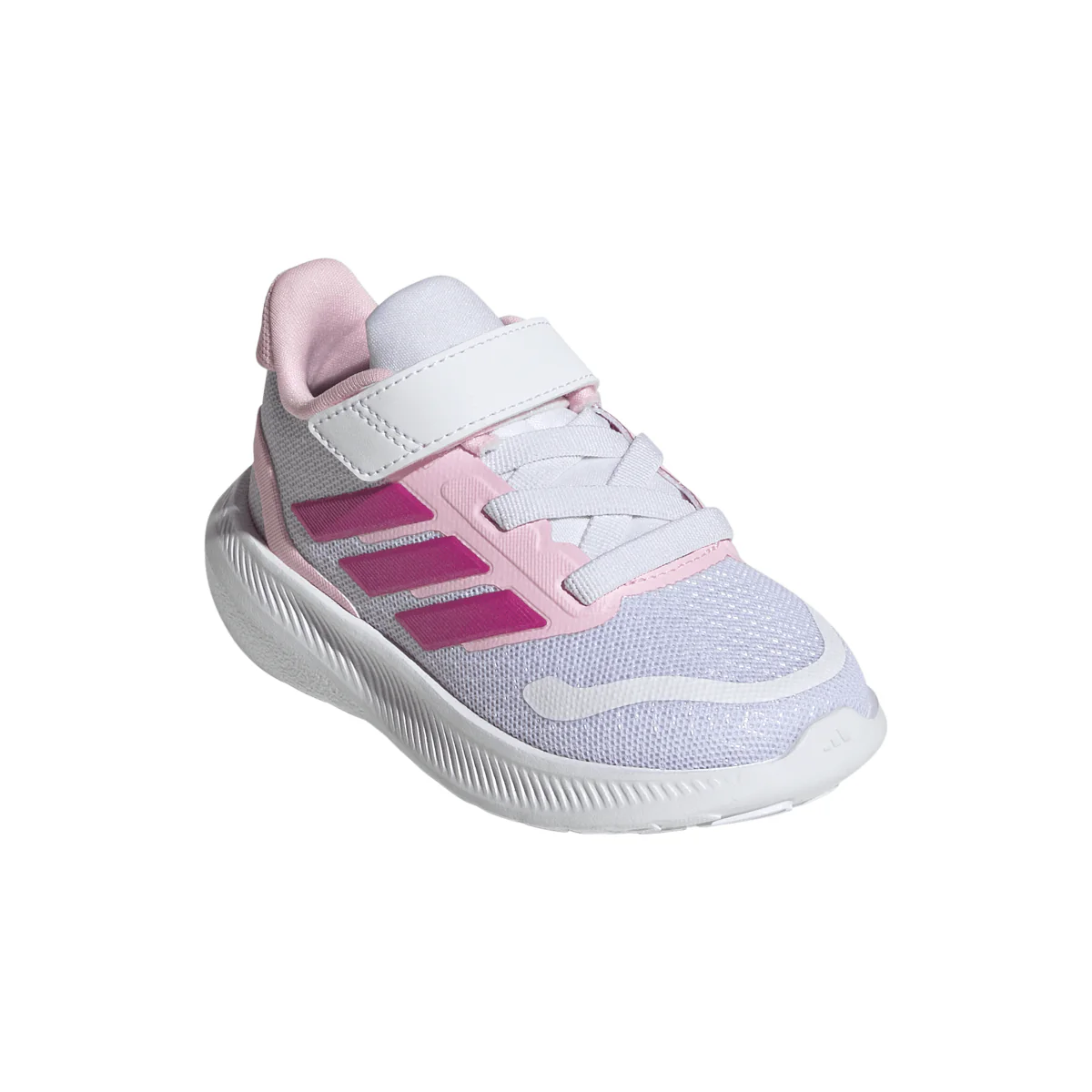 Scarpe da bambina bianche con chiusura a strappo adidas RUNFALCON 5 - Image 2