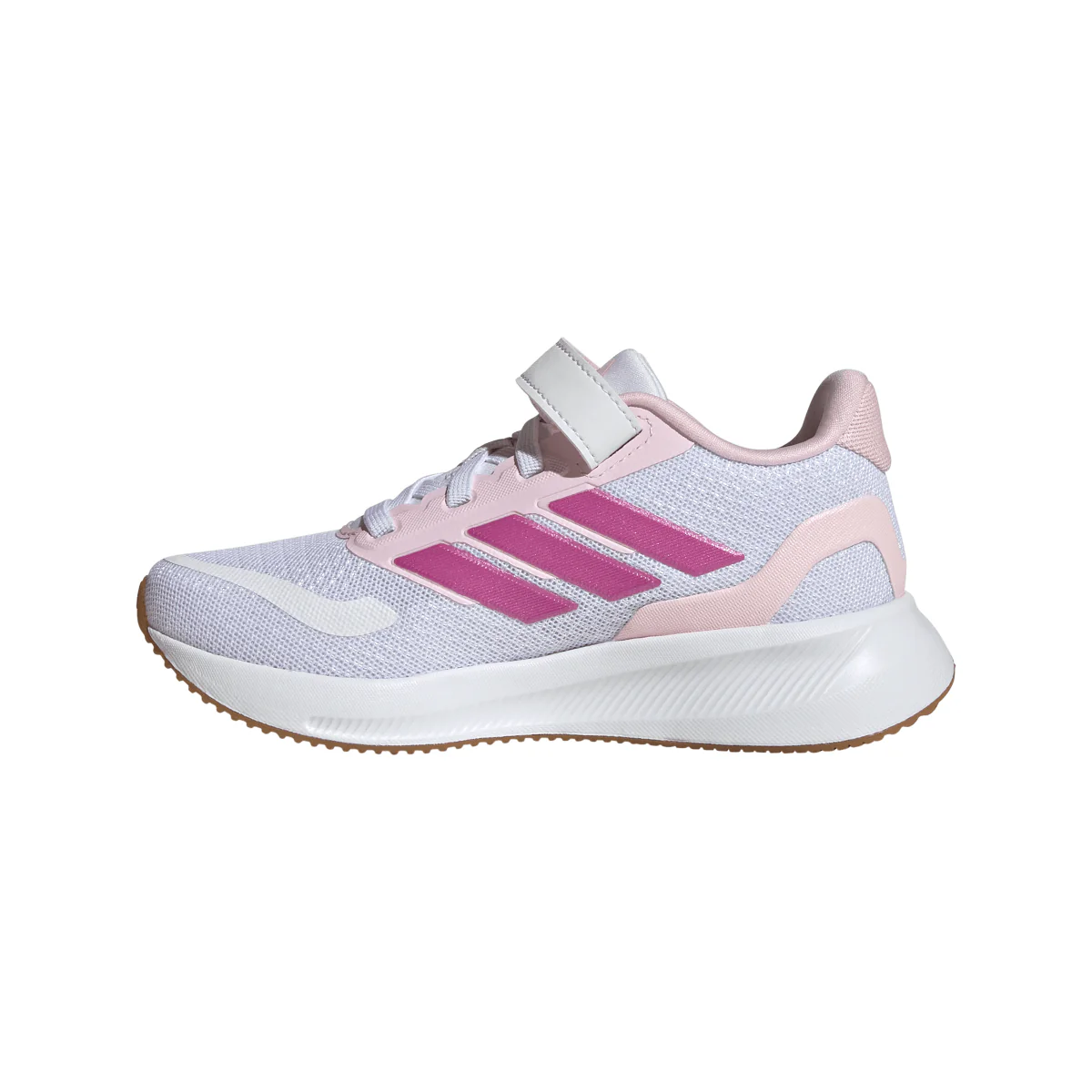 Scarpe da Bambina bianche e rosa con strappo adidas Runfalcon 5 - Image 10