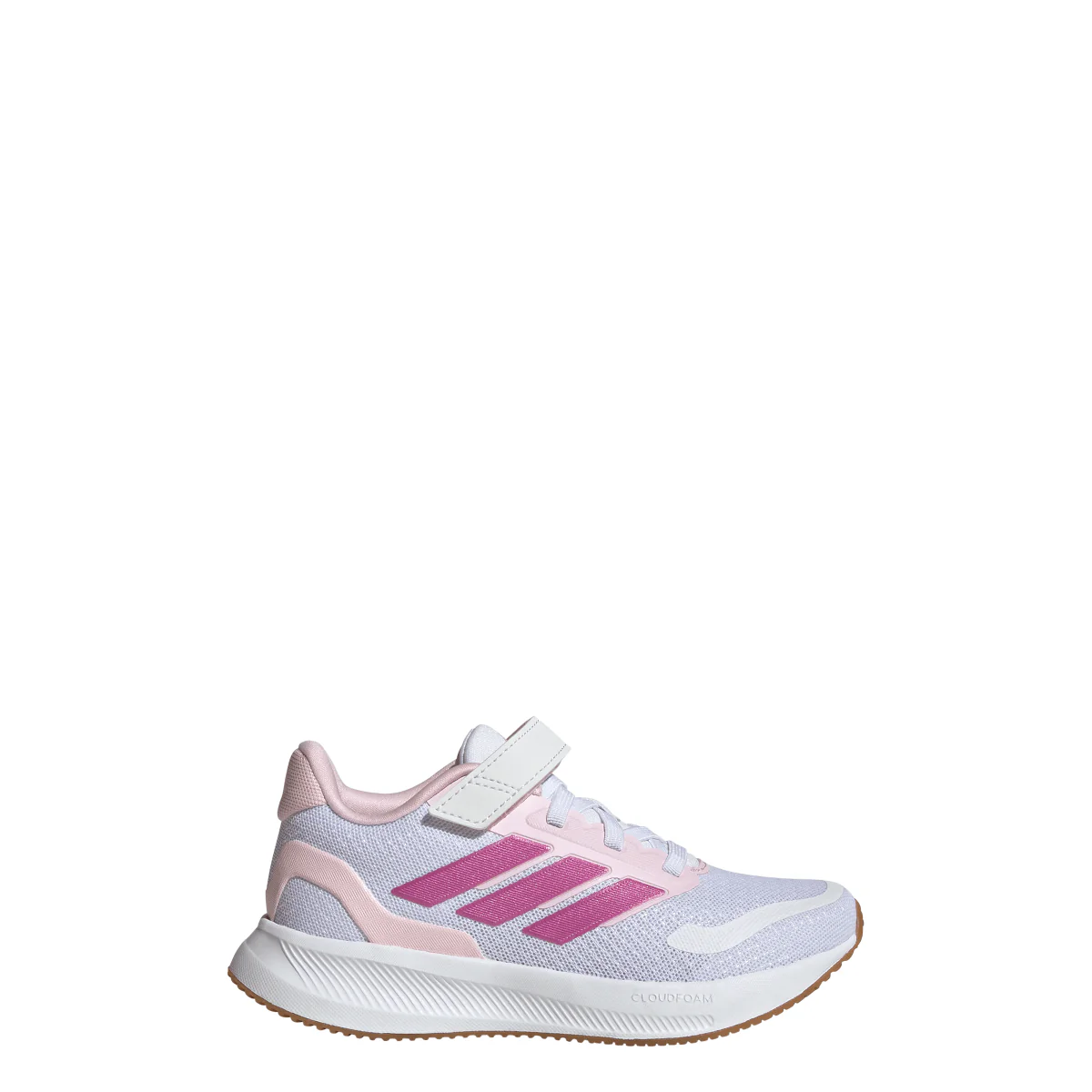 Scarpe da Bambina bianche e rosa con strappo adidas Runfalcon 5 - Image 7