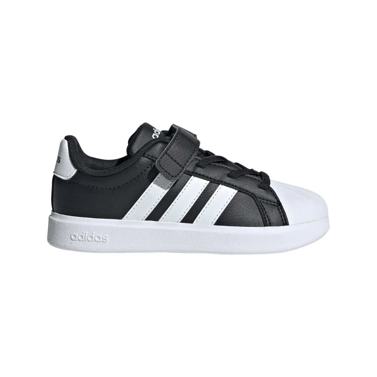 Scarpe da bambino nere adidas STREETTALK con strappo