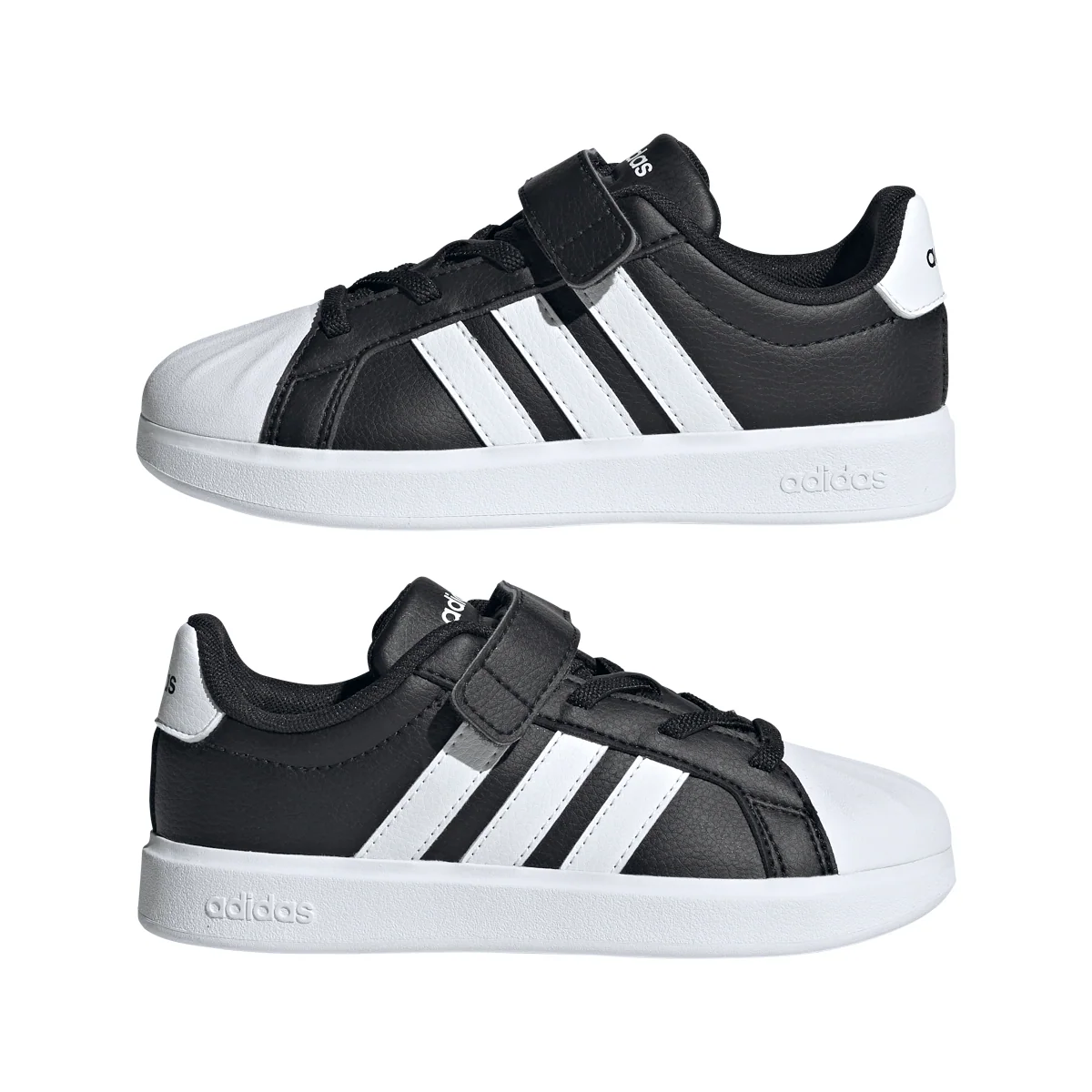 Scarpe da bambino nere adidas STREETTALK con strappo - Image 11
