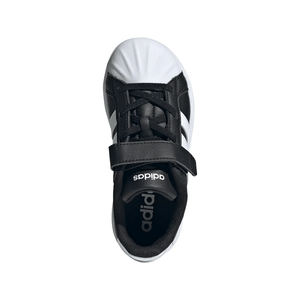 Scarpe da bambino nere adidas STREETTALK con strappo - Image 4