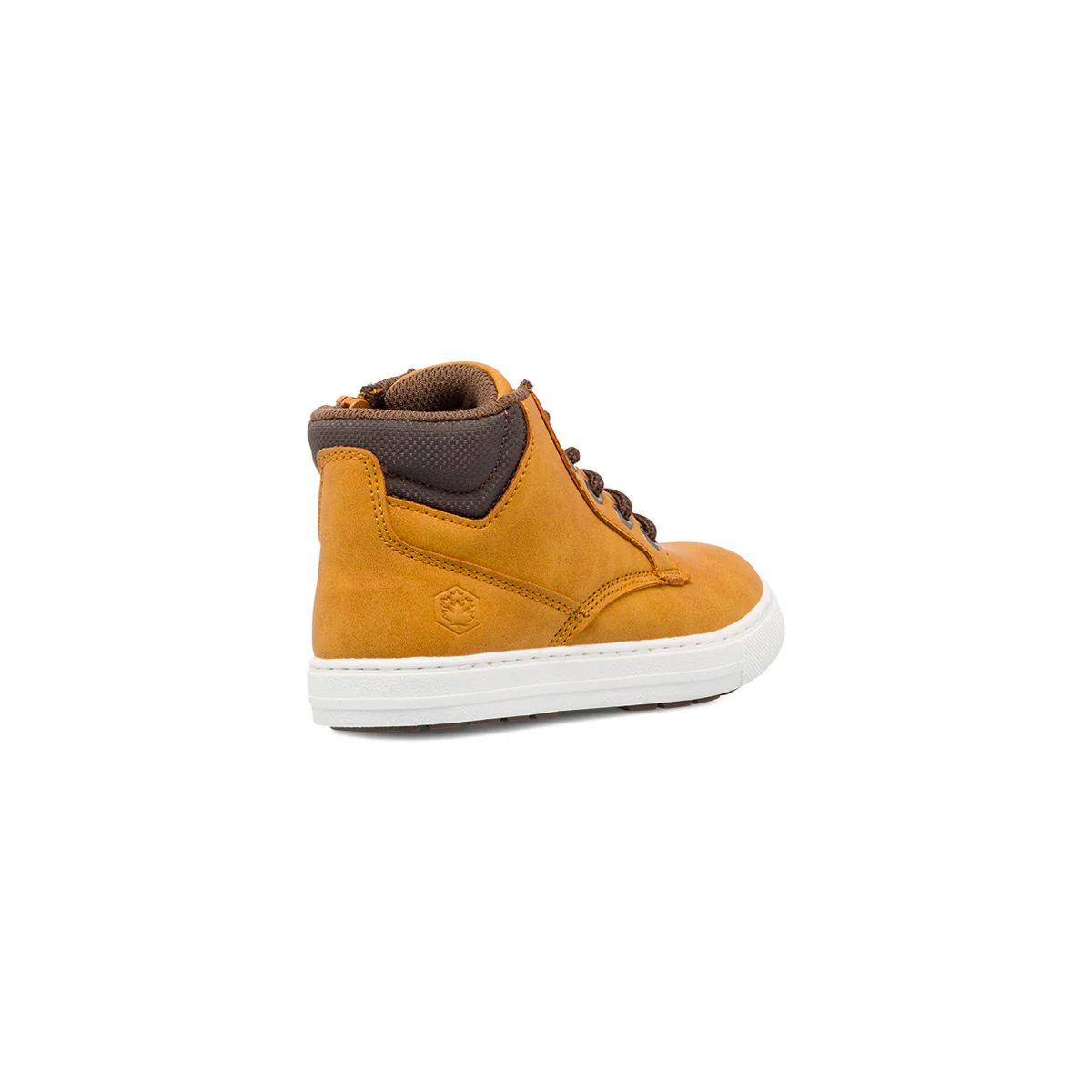 Scarpe da bambino ocra Lumberjack con lacci marroni e chiusura a zip - Image 3