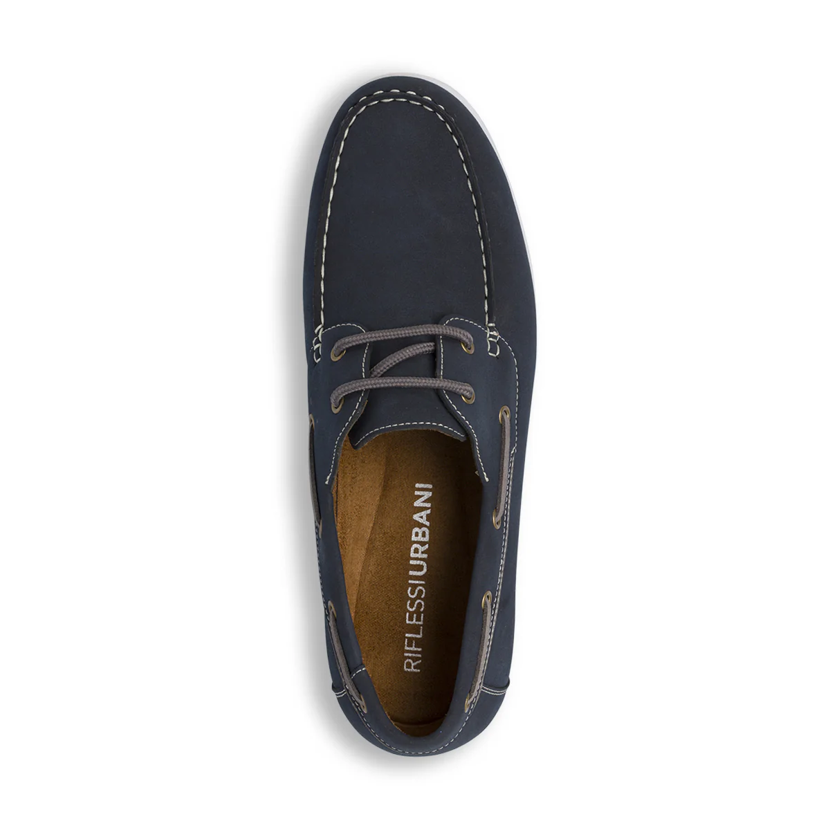 Scarpe da barca Blu da Uomo con cuciture a contrasto Riflessi Urbani - Image 5
