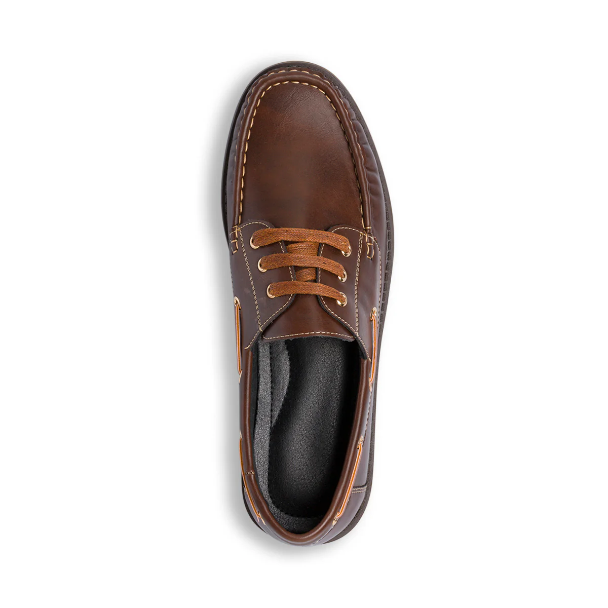 Scarpe da barca comfort da uomo marroni con suola chunky P Soft - Image 5
