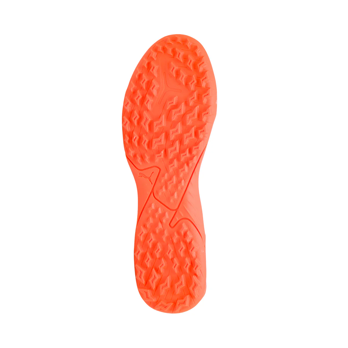 Scarpe da calcetto azzurre e arancioni da ragazzo Puma Future Play TT Jr - Image 4
