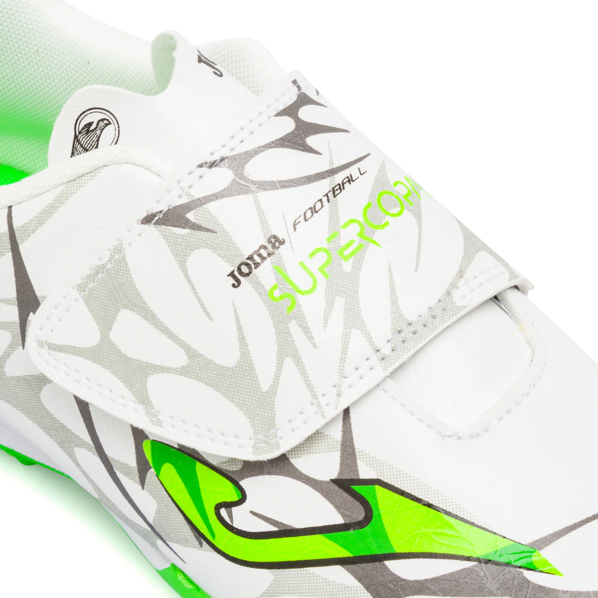 Scarpe da Calcetto bianche da Ragazzo Joma Supercopa con strappo - Image 5