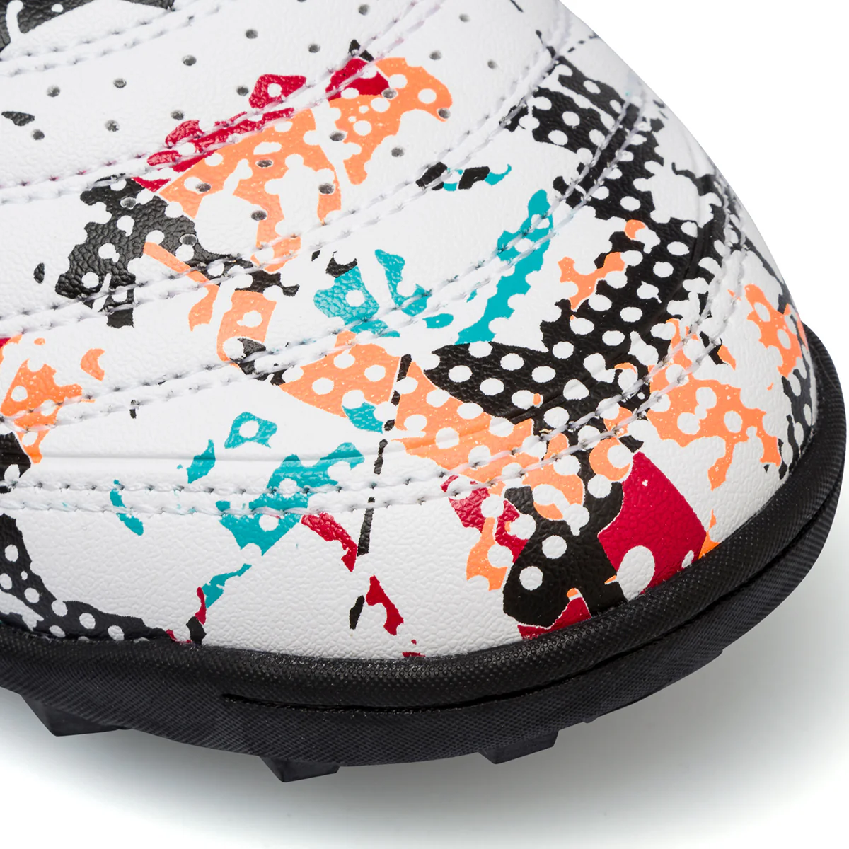 Scarpe da calcetto bianche da uomo con fantasia multicolore Joma Maxima TF - Image 5