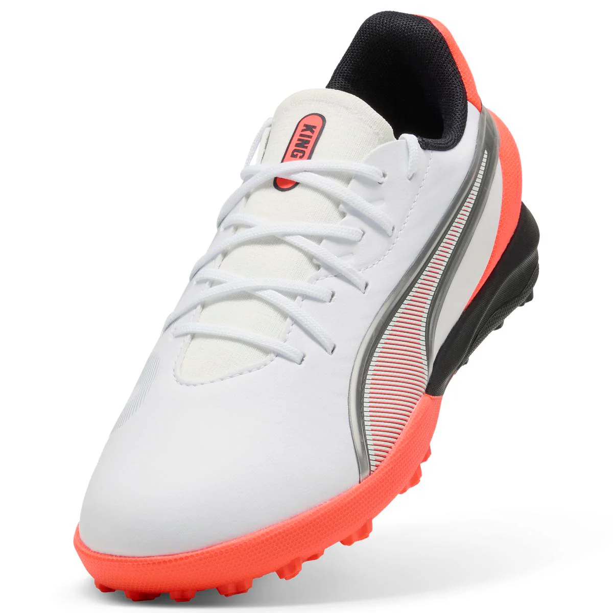 Scarpe da Calcetto bianche e arancioni Ragazzo Puma King Match TT - Image 6