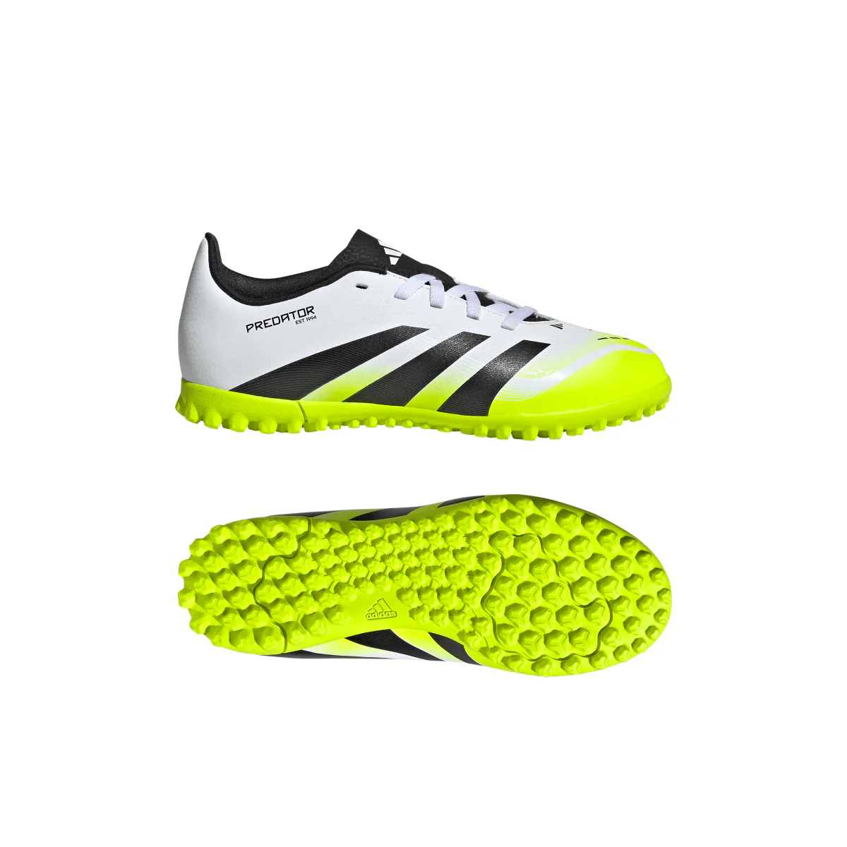 Scarpe da Calcetto Bianche e Giallo da Bambino adidas Predator Club TF - Image 11