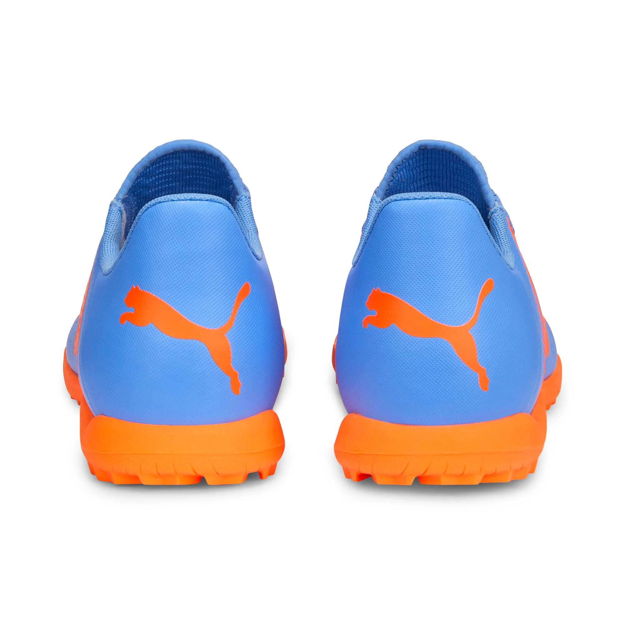 Scarpe da calcetto blu e arancioni da uomo Puma Future Play TT - Image 2