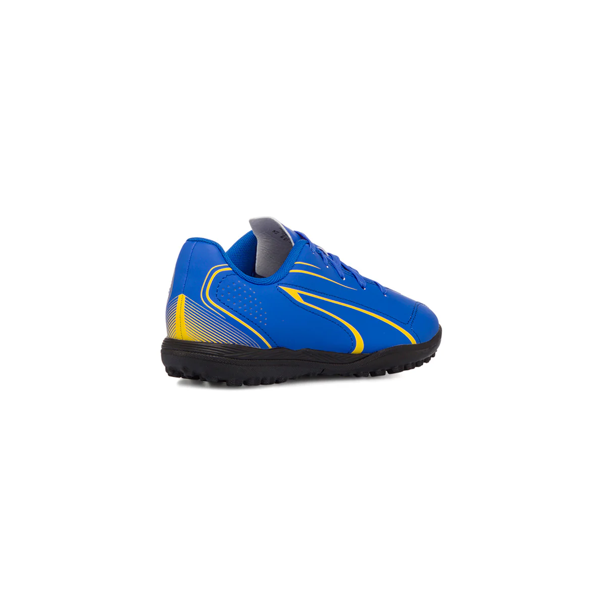Scarpe da calcetto da bambino blu con dettagli gialli Puma Vitoria - Image 3