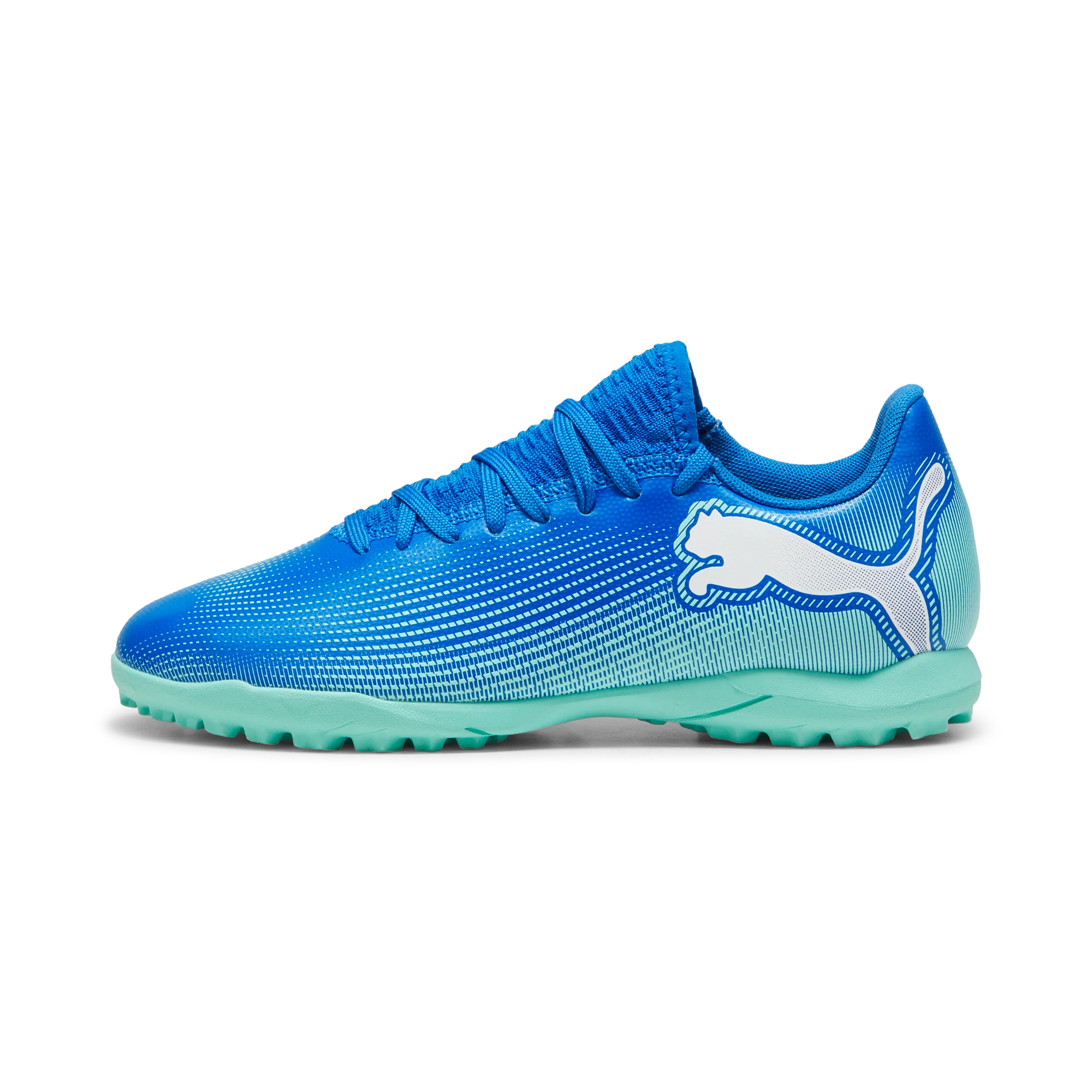 Scarpe da calcetto da ragazzo per terreni sintetici blu Puma Future 7 - Image 8