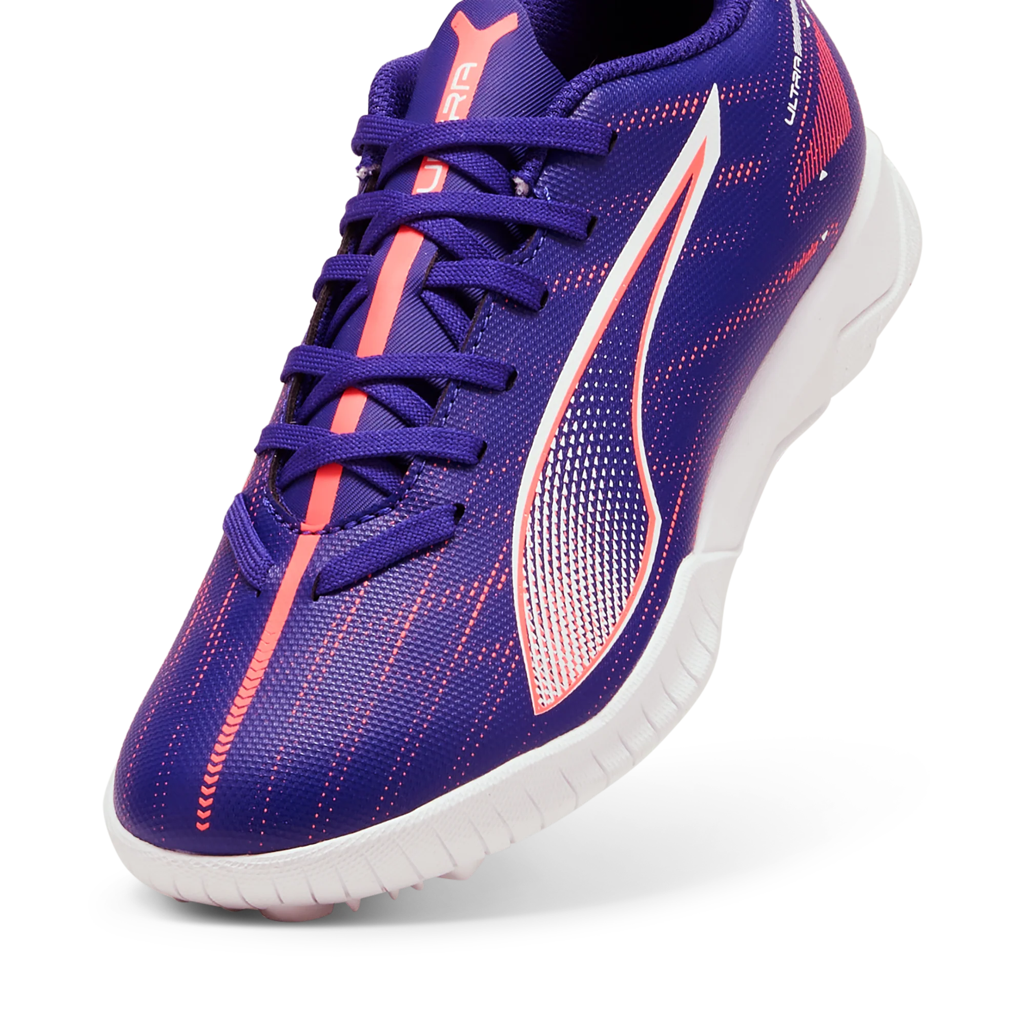 Scarpe da calcetto da ragazzo viola Puma Ultra 5 - Image 3
