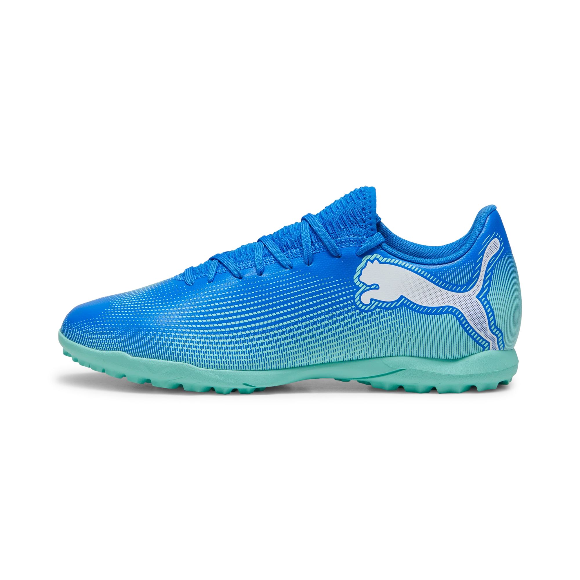 Scarpe da calcetto da uomo blu e azzurre Puma Future 7 - Image 5