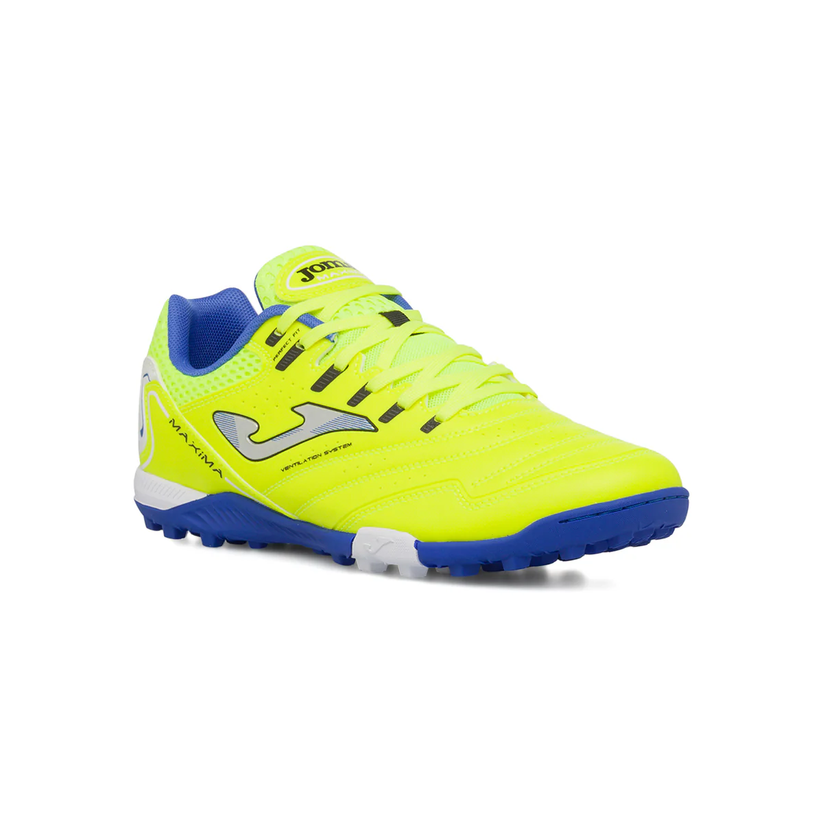Scarpe da calcetto giallo fluo e blu da Uomo per superfici sintetiche Joma - Image 2