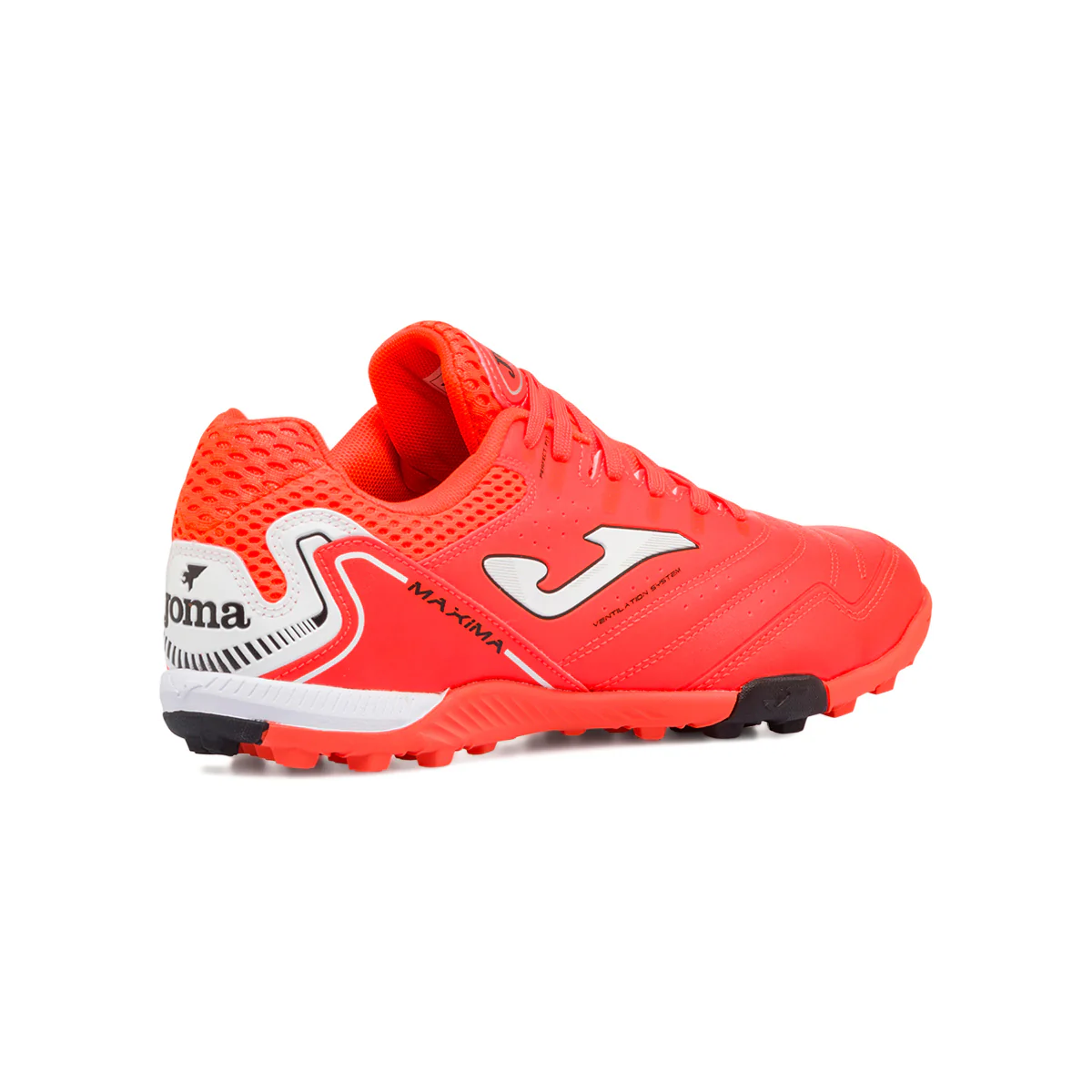 Scarpe da calcetto rosse da uomo con dettagli bianchi e neri Joma Maxima TF - Image 3