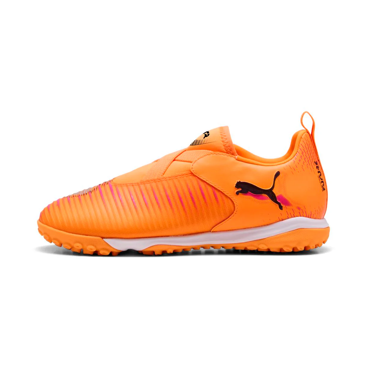 Scarpe da Calcetto slip-on da ragazzo Puma Futuro 8 TT arancioni - Image 2