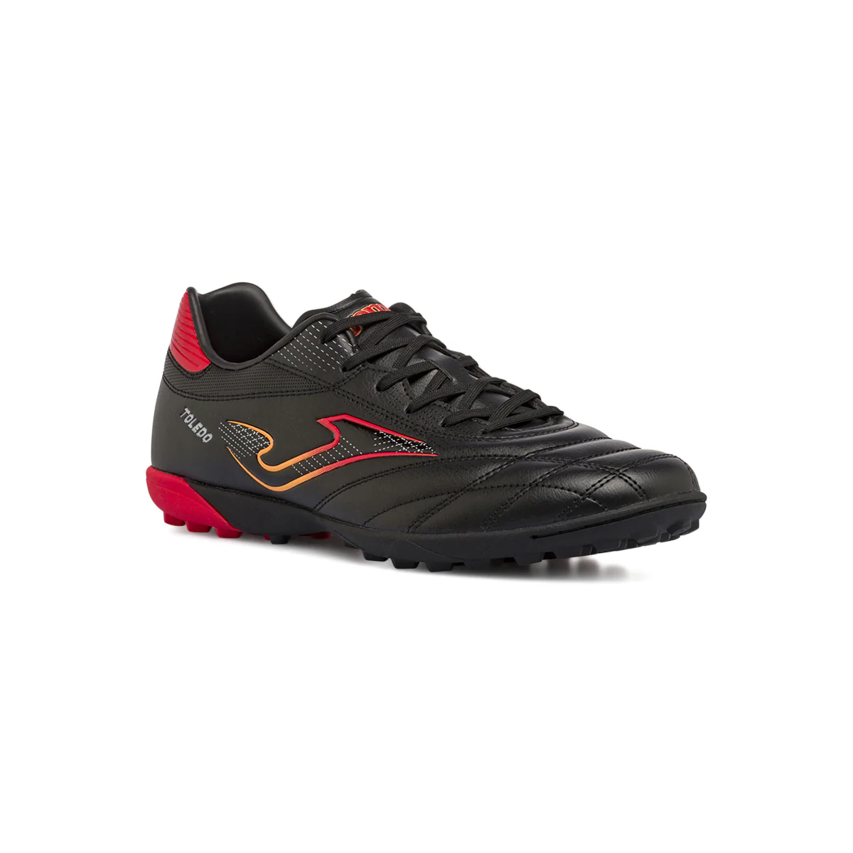 Scarpe da calcetto TF da Uomo nere con dettagli rossi Toledo Joma - Image 2