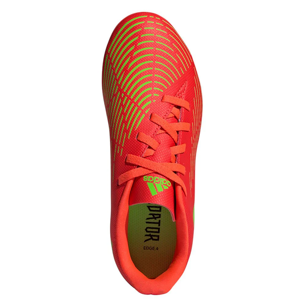Scarpe da calcio arancioni da ragazzo adidas Predator Edge 4 FxG J - Image 5