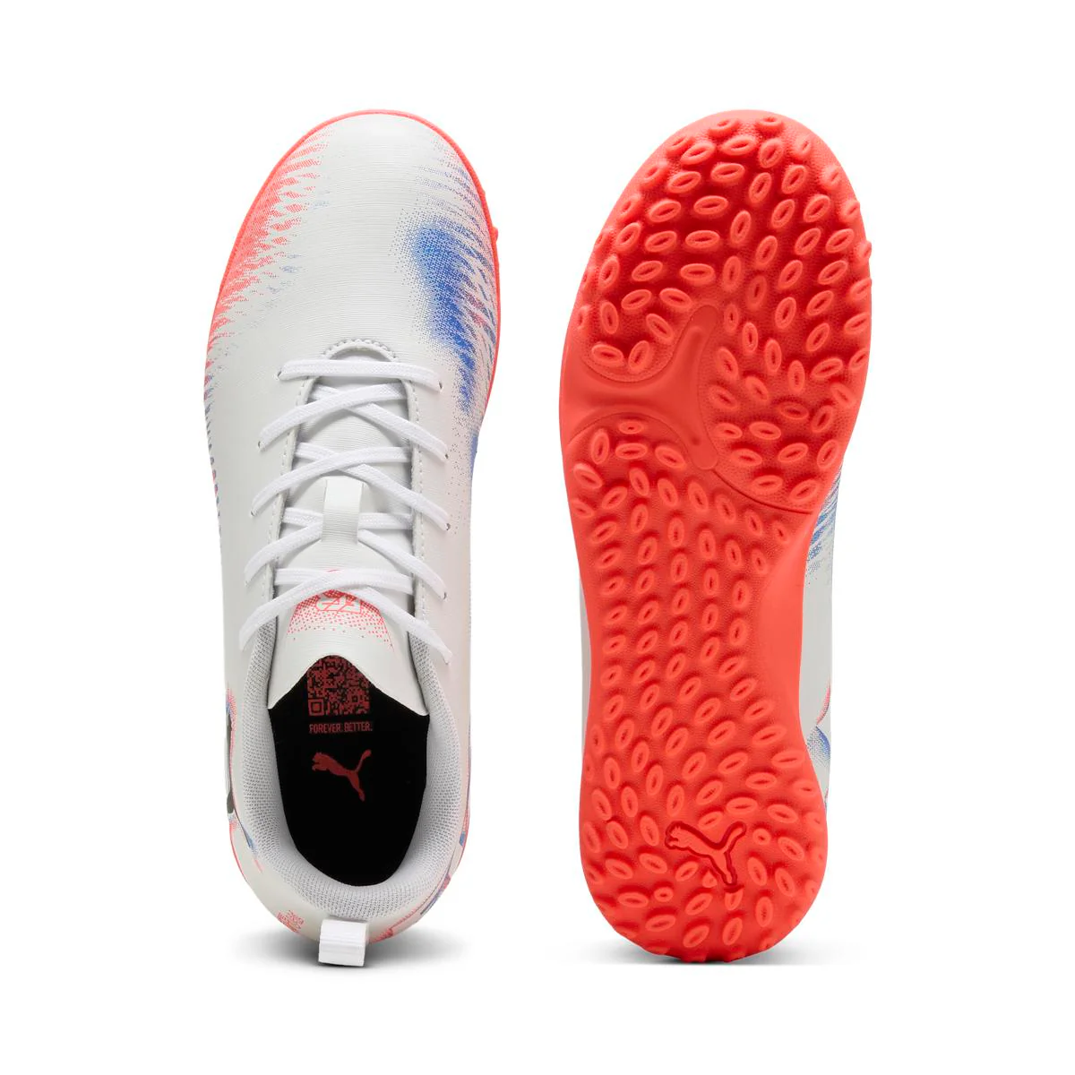Scarpe da Calcio bianche da Ragazzo Puma FUTURE 8 PLAY TT Jr - Image 4
