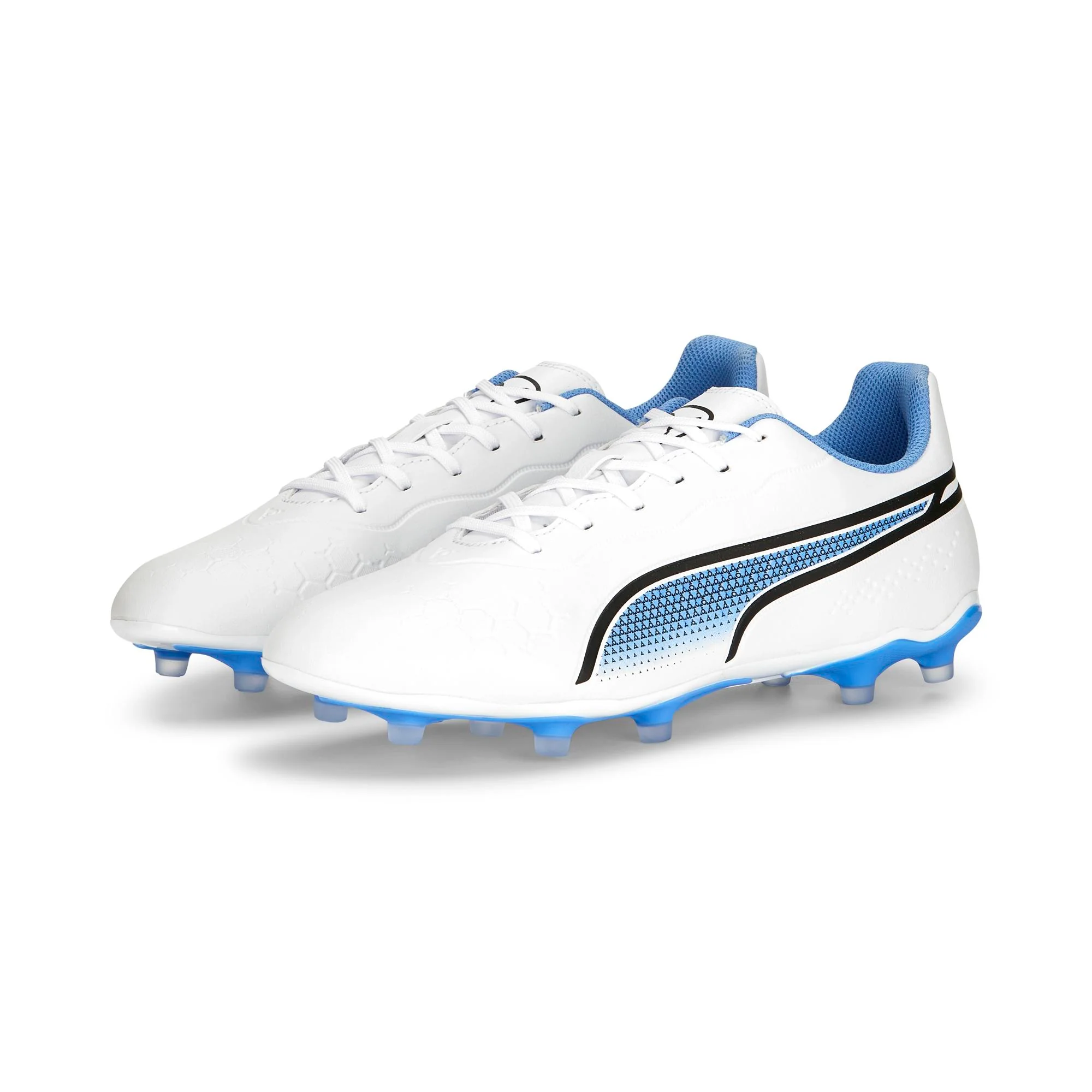 Scarpe da calcio bianche da uomo Puma KING Match FG/AG