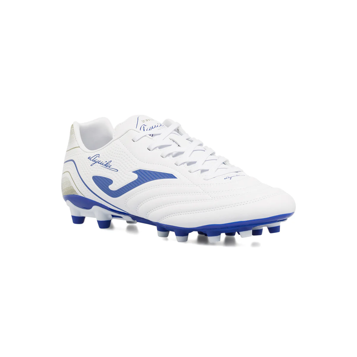Scarpe da calcio bianche e blu da Uomo per terreni erbosi FG Joma - Image 2