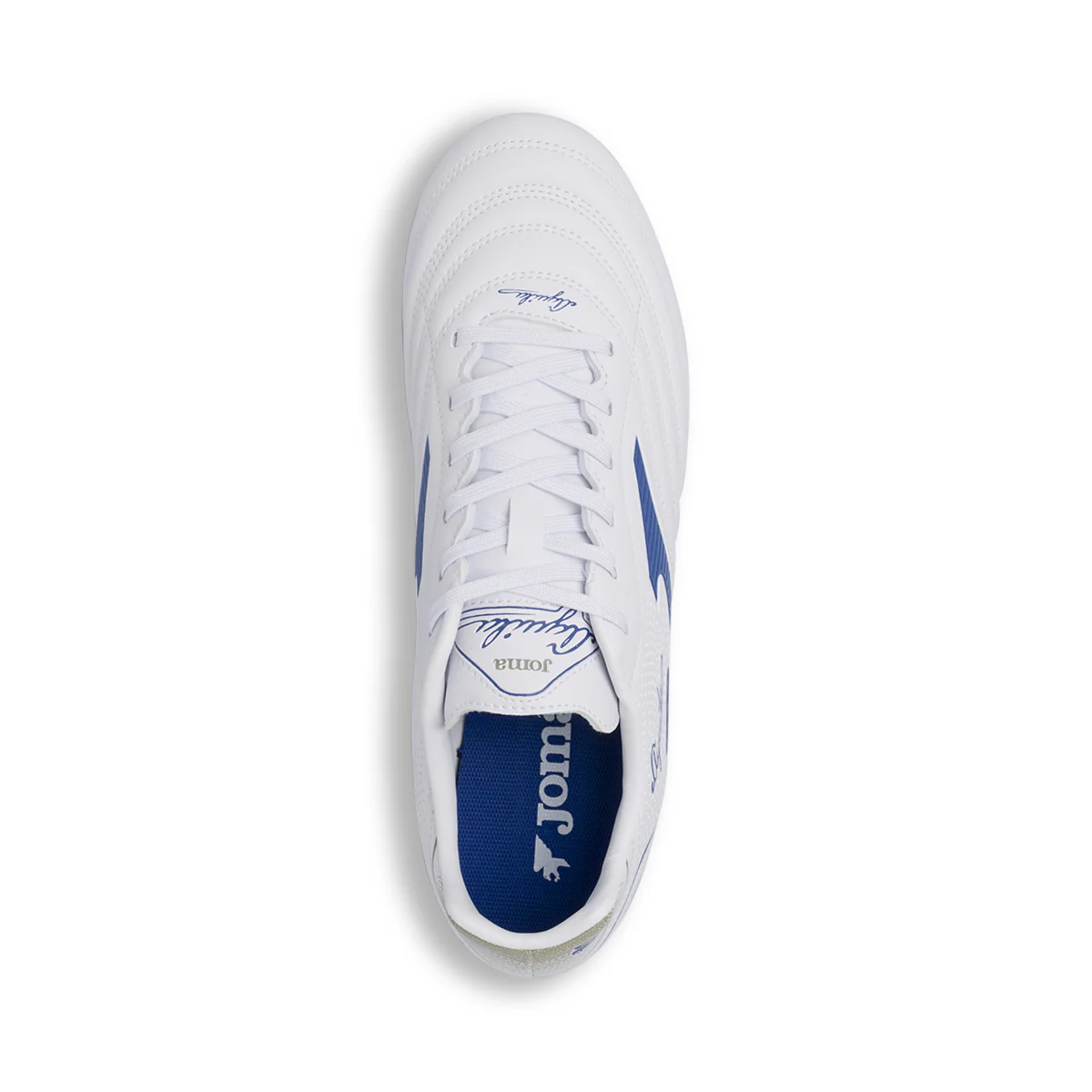 Scarpe da calcio bianche e blu da Uomo per terreni erbosi FG Joma - Image 6