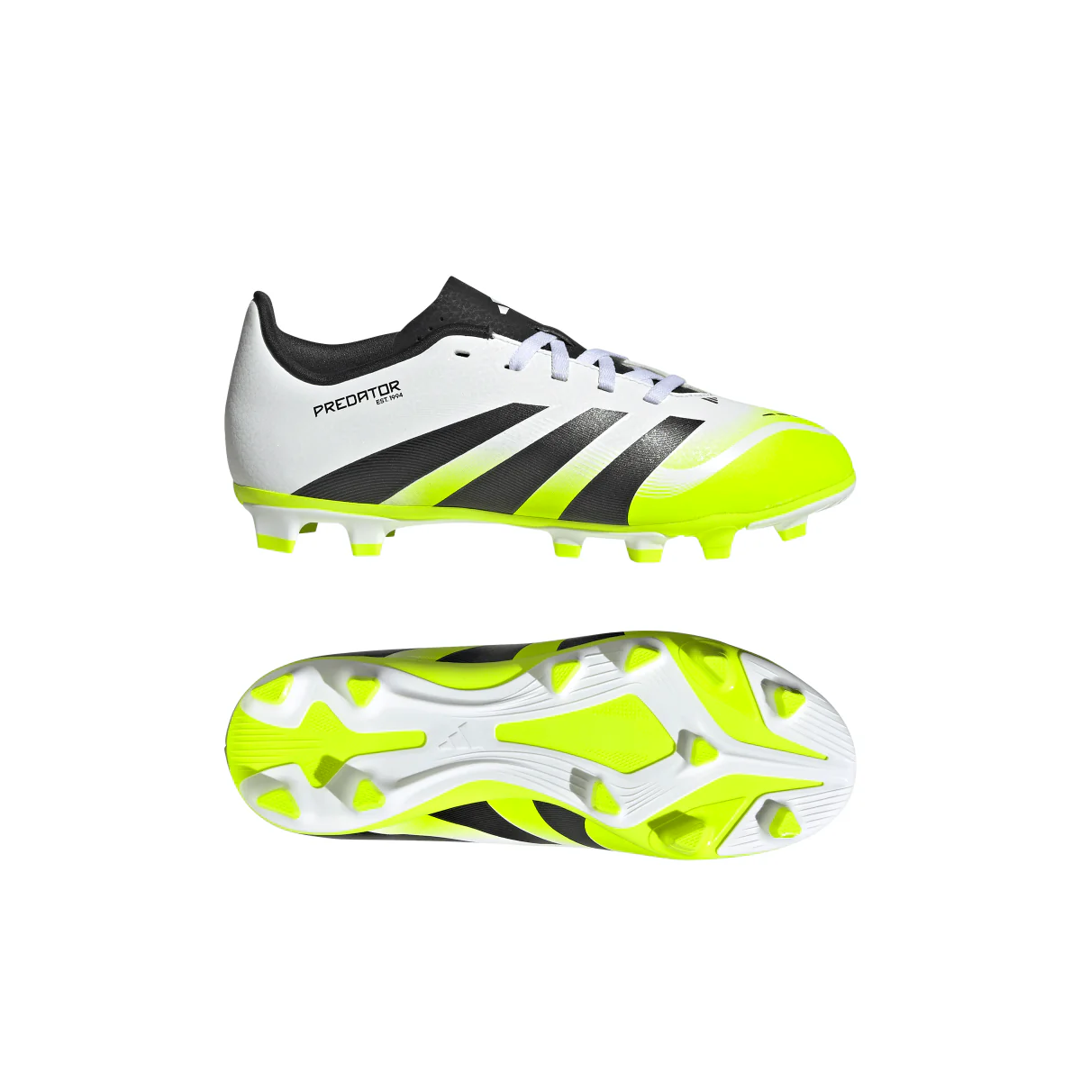 Scarpe da Calcio bianco e giallo Ragazzo adidas Predator Club FG/MG - Image 11