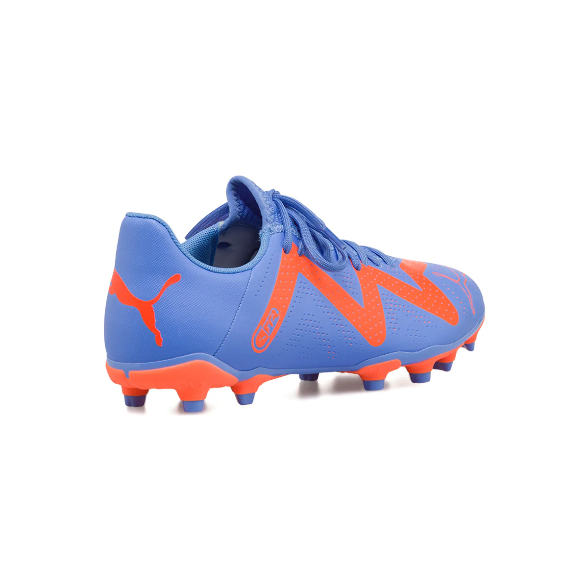 Scarpe da calcio blu e arancioni da uomo Puma Future Play FG/AG - Image 3