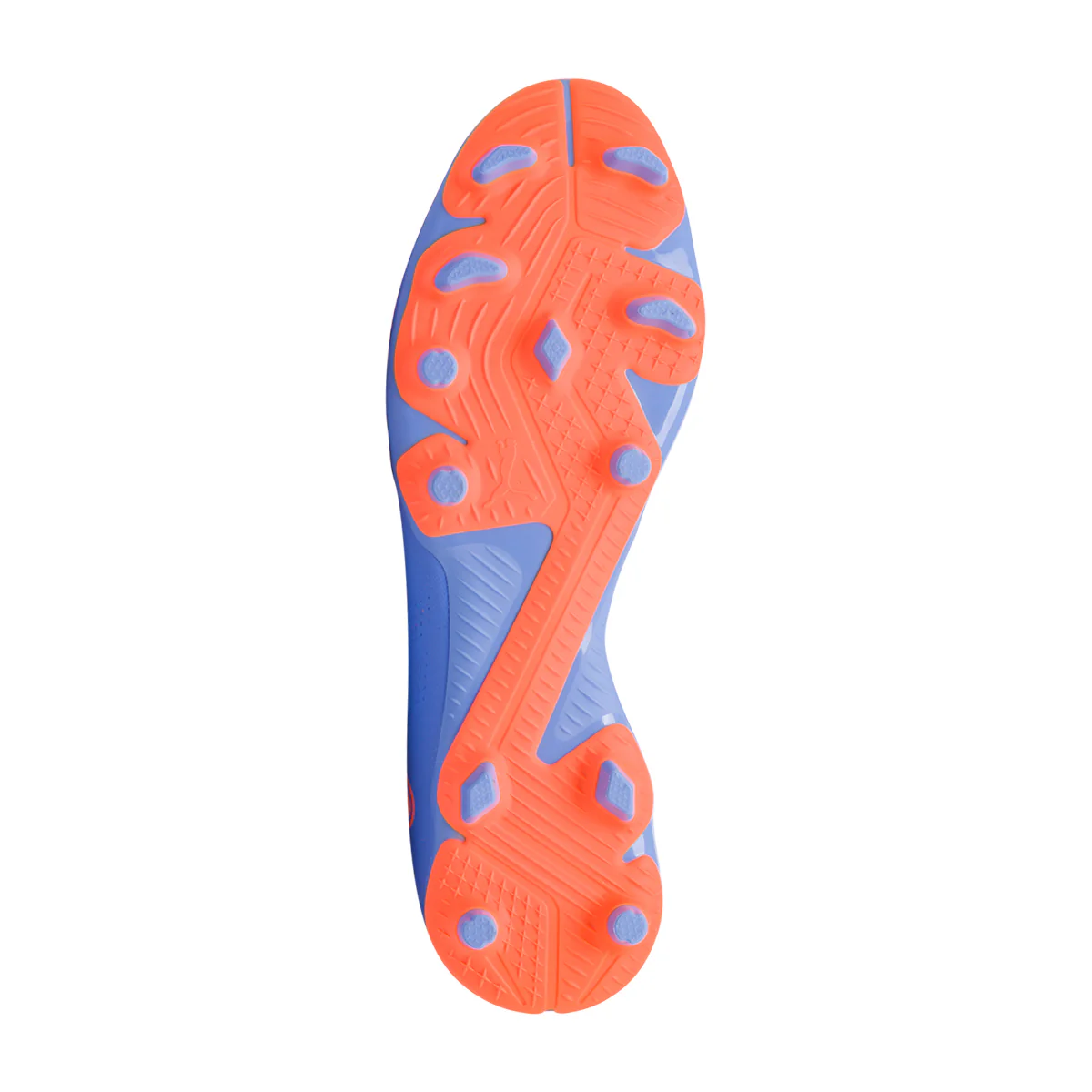 Scarpe da calcio blu e arancioni da uomo Puma Future Play FG/AG - Image 4