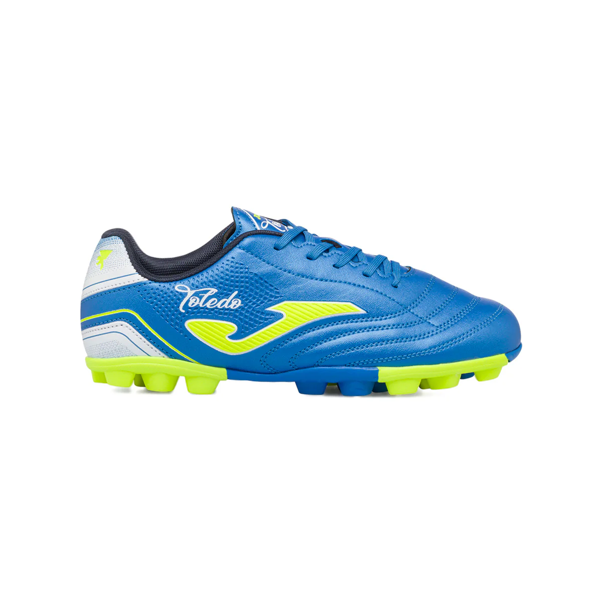 Scarpe da calcio blu e gialle da ragazzo Joma Toledo Jr