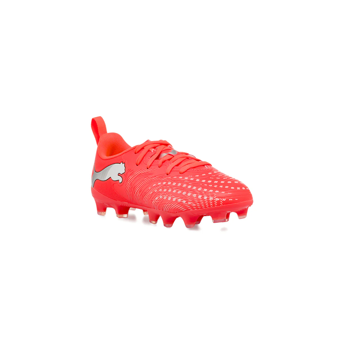 Scarpe da calcio da Bambino rosse Puma FUTURE 9 PLAY FG/AG - Image 2