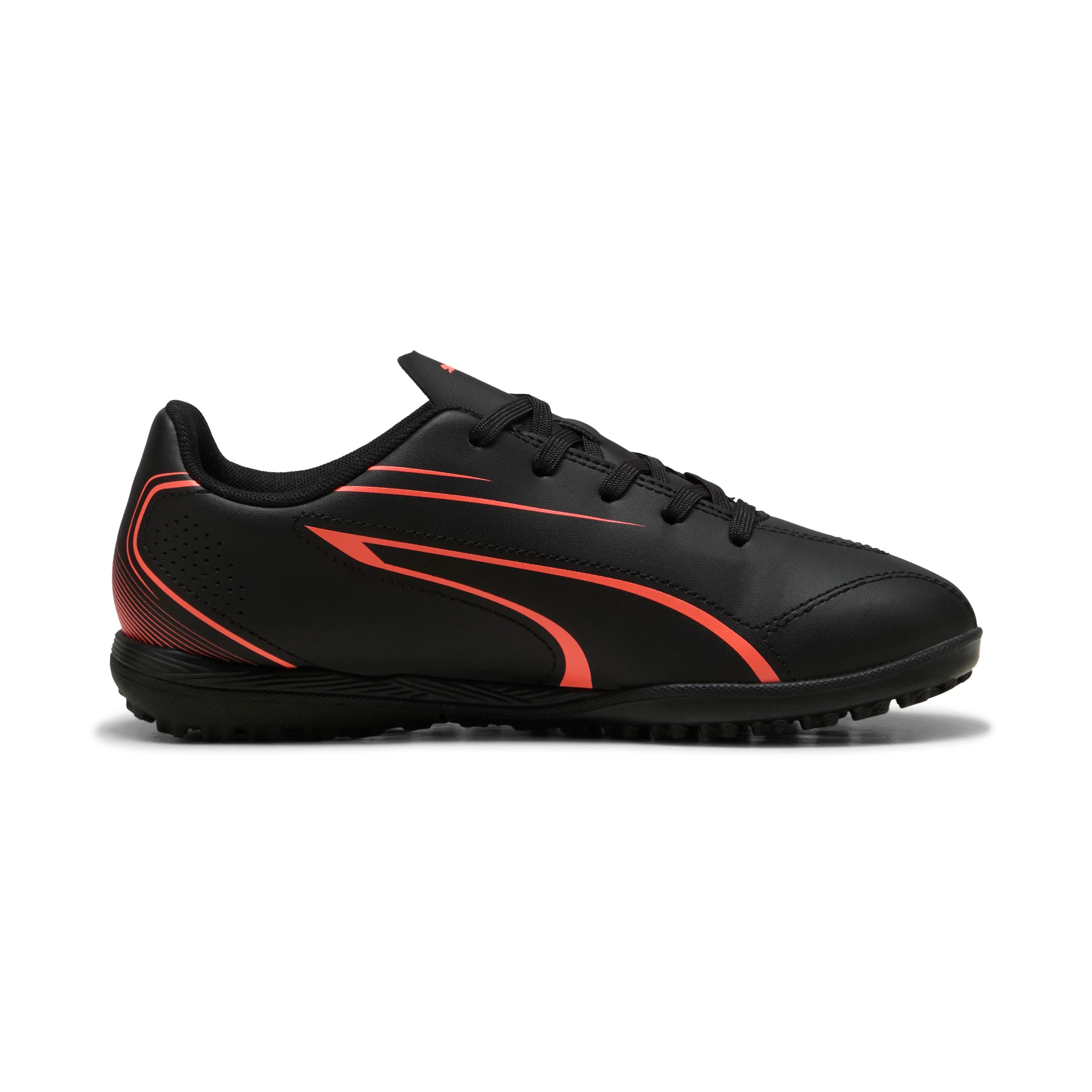Scarpe da calcetto da Ragazzo Nere con logo Arancione Puma Vitoria - Image 5
