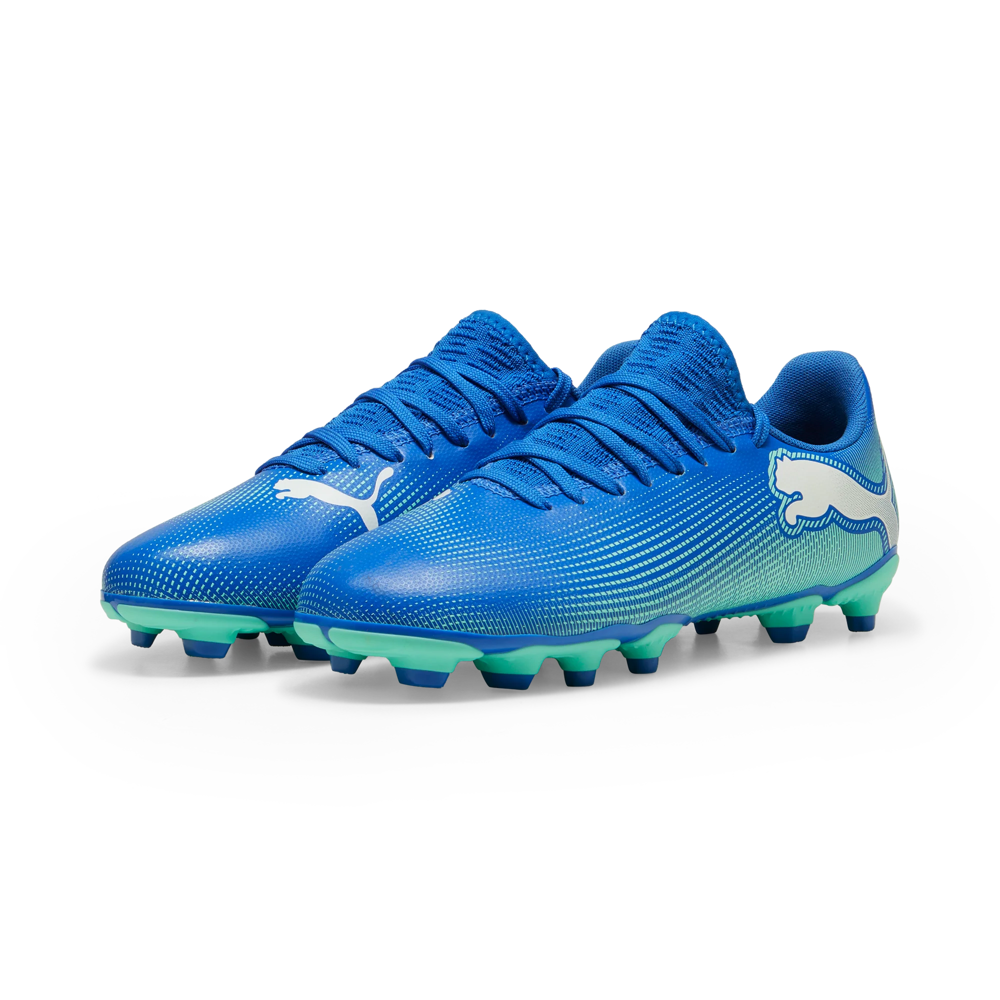 Scarpe da calcio da ragazzo per terreni duri blu Puma Future 7 - Image 2
