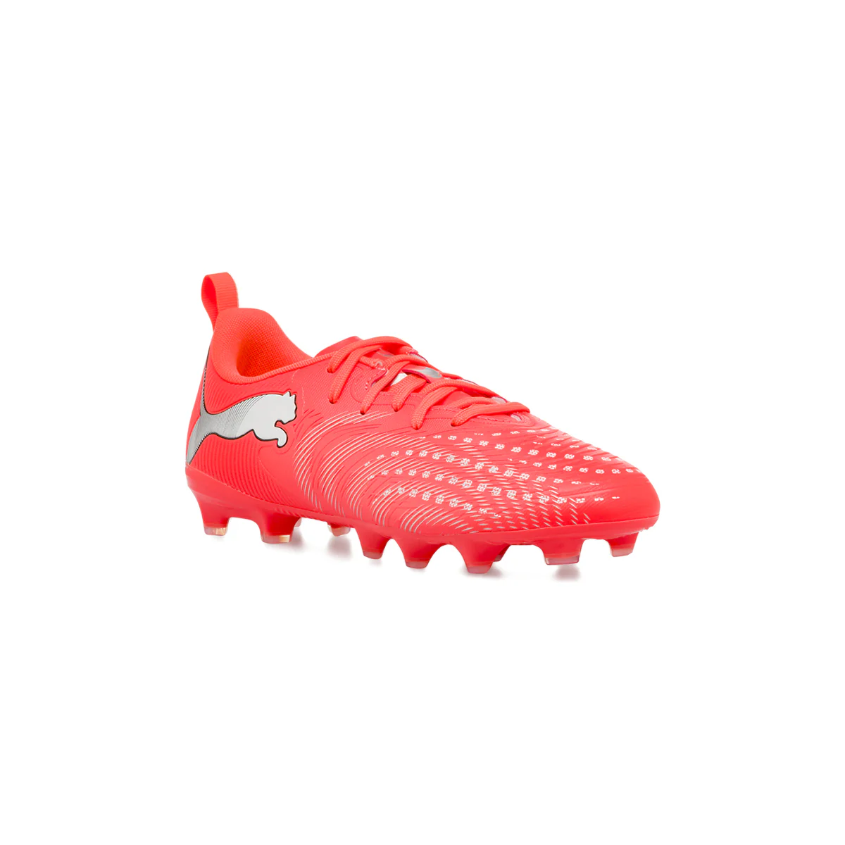 Scarpe da calcio da Ragazzo rosse Puma FUTURE 9 PLAY FG/AG - Image 2