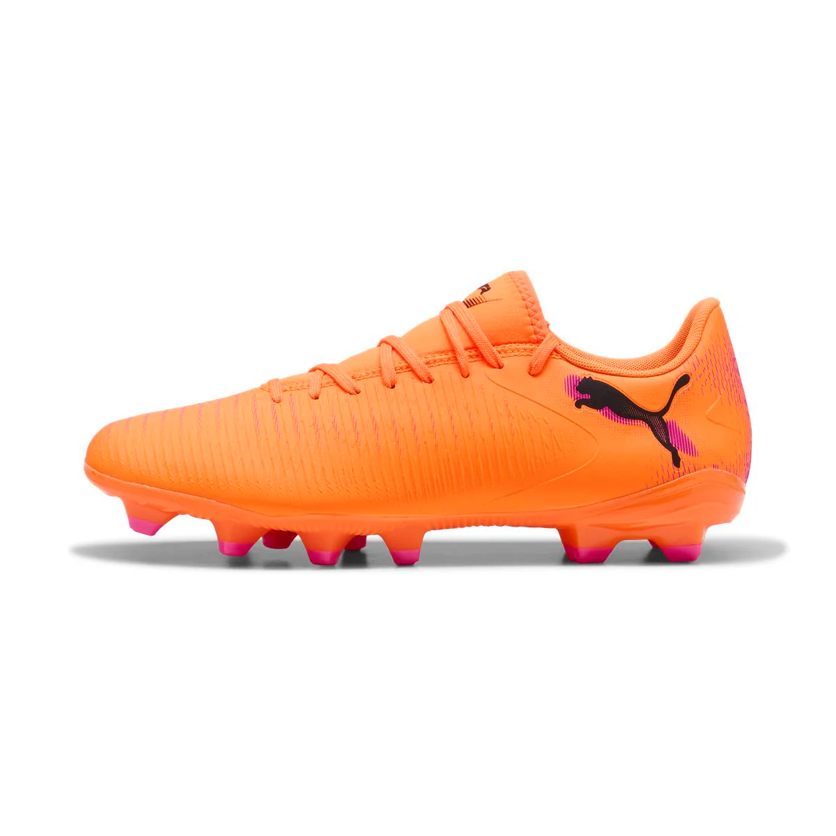 Scarpe da Calcio da uomo arancioni Puma Future 8 Play FG/AG Heat Fire - Image 4