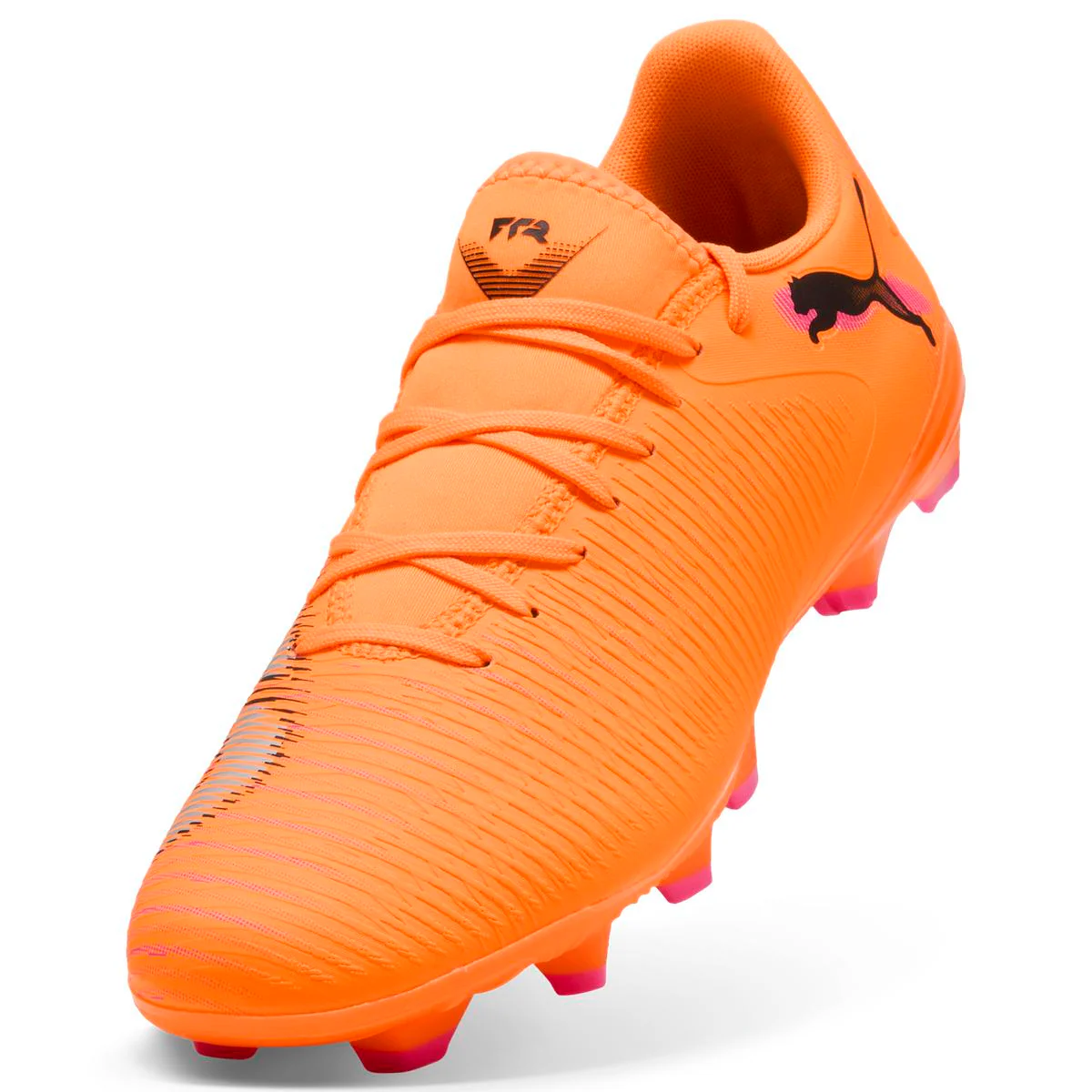 Scarpe da Calcio da uomo arancioni Puma Future 8 Play FG/AG Heat Fire - Image 7