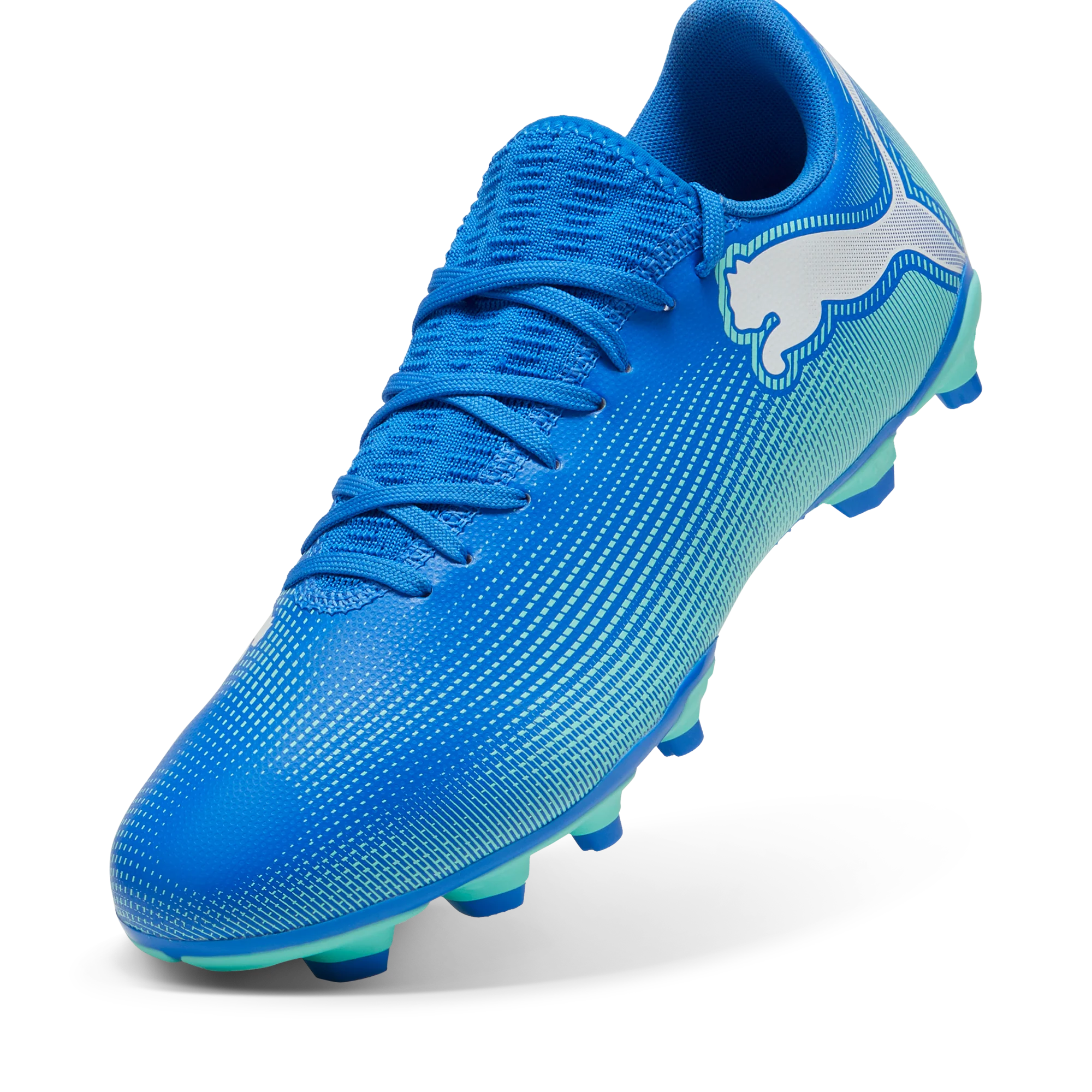 Scarpe da calcio da uomo blu e azzurre per terreni duri Puma Future 7 - Image 3