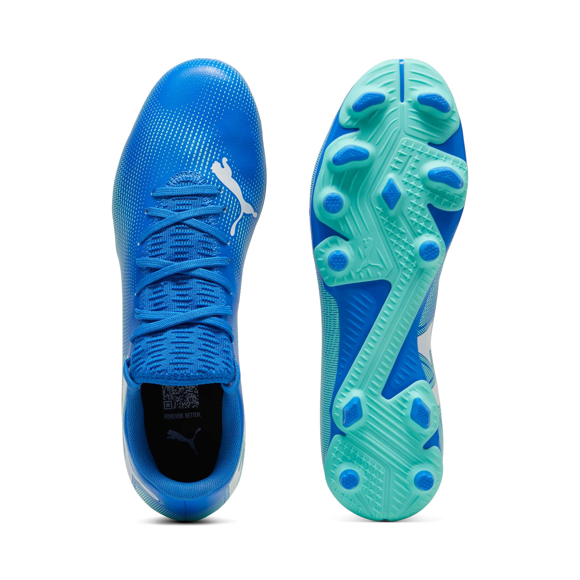 Scarpe da calcio da uomo blu e azzurre per terreni duri Puma Future 7 - Image 5