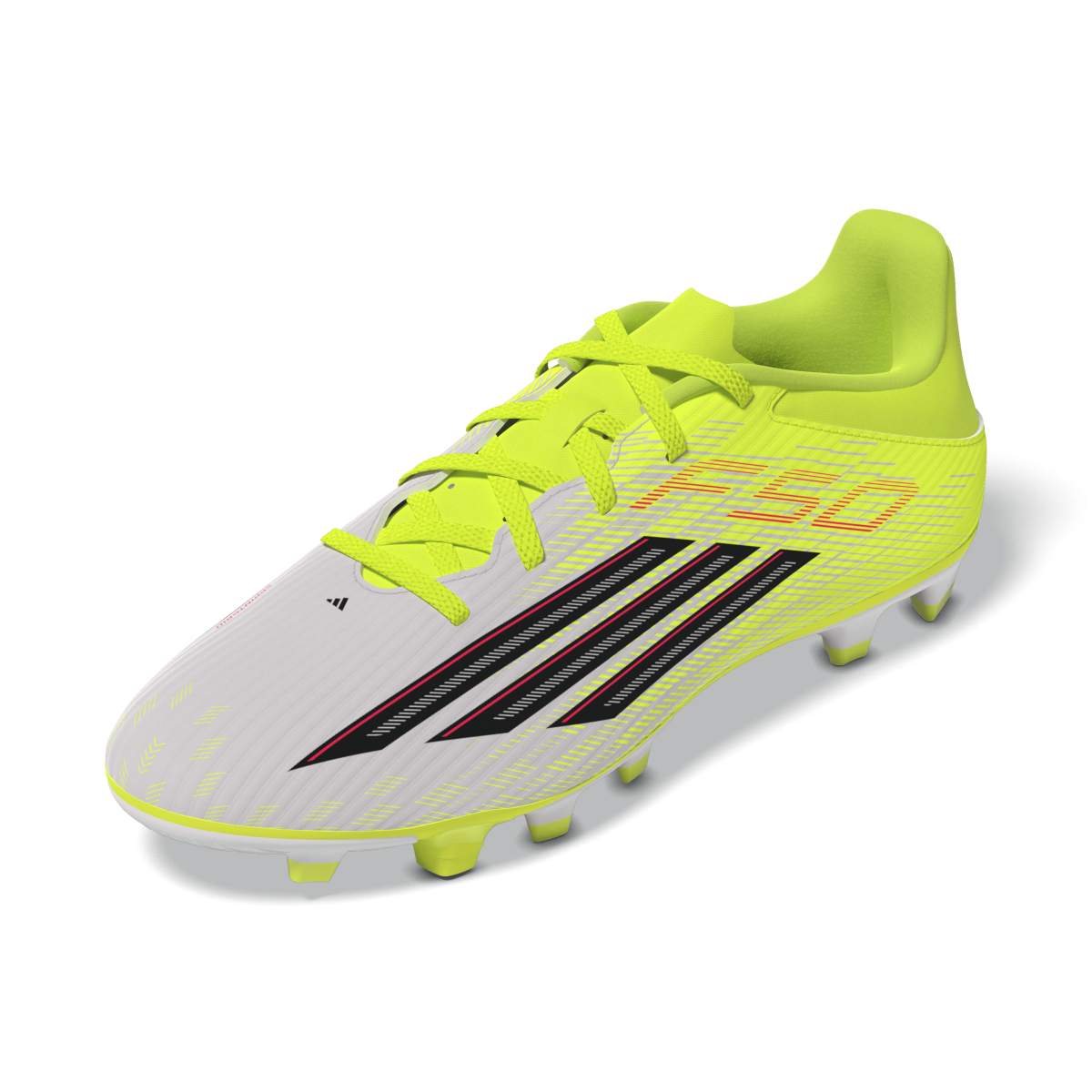 Scarpe da calcio da Uomo gialle e bianche con tacchetti FG adidas F50 - Image 10