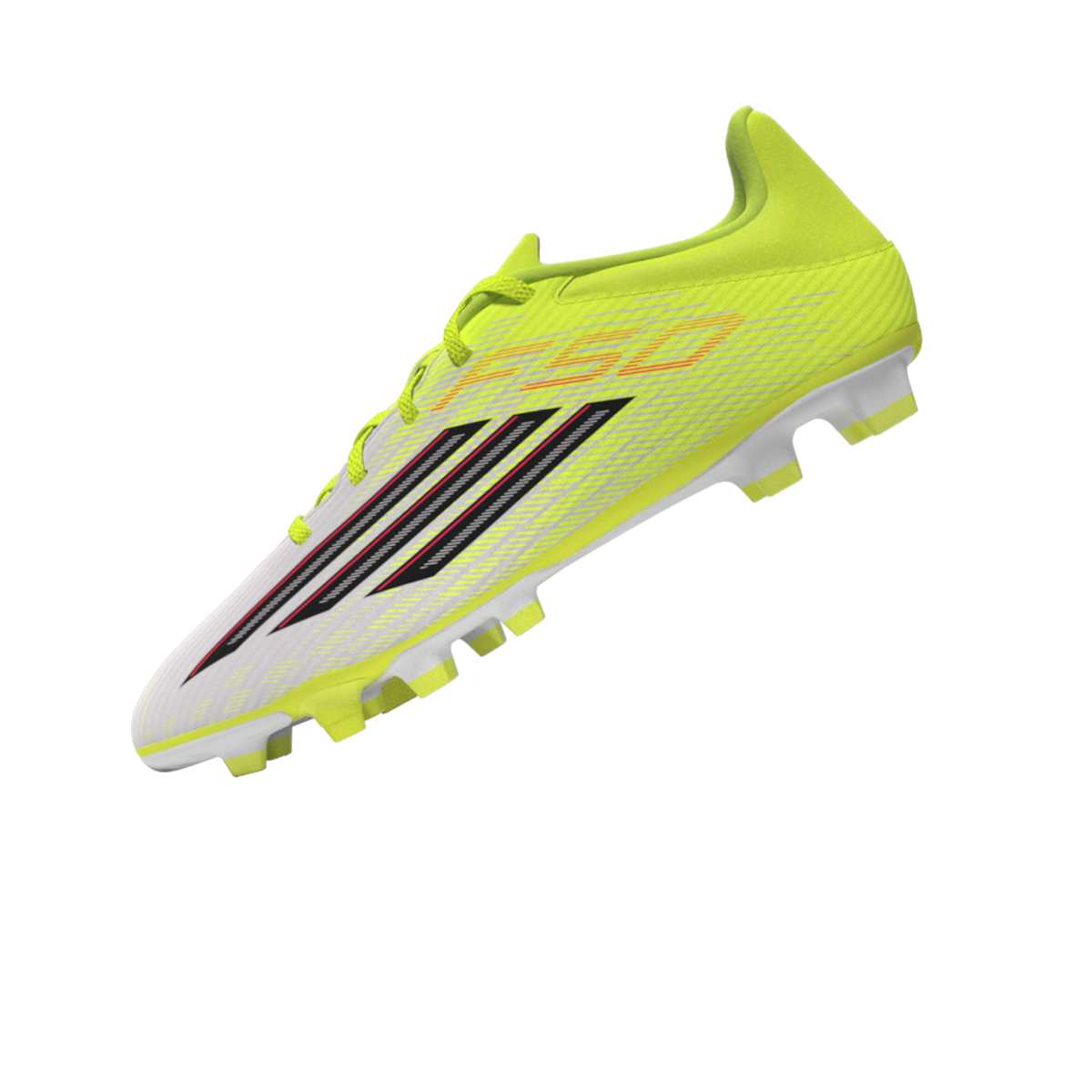 Scarpe da calcio da Uomo gialle e bianche con tacchetti FG adidas F50 - Image 13
